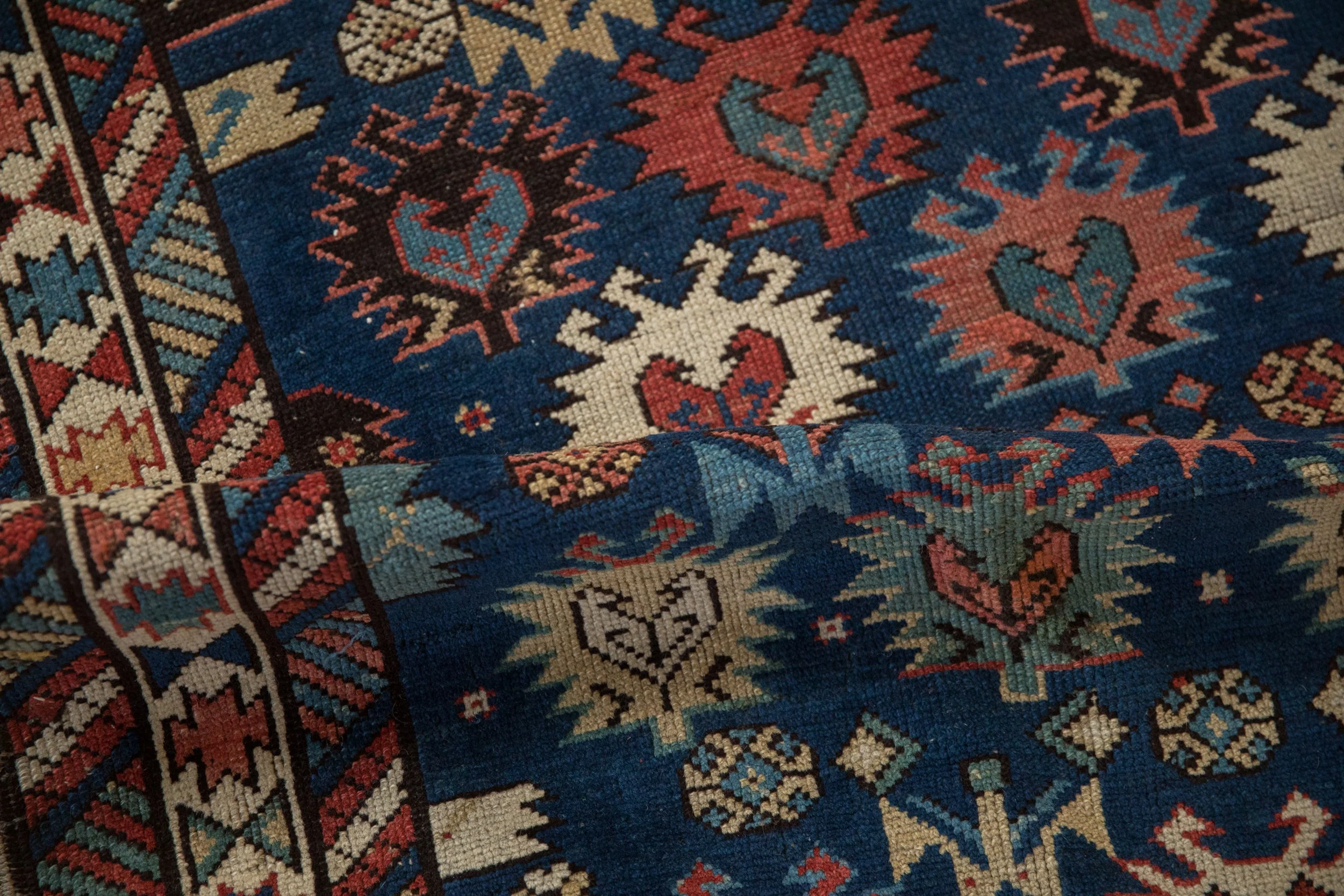 3.5x5.5 Antique Caucasian Rug - Image 10
