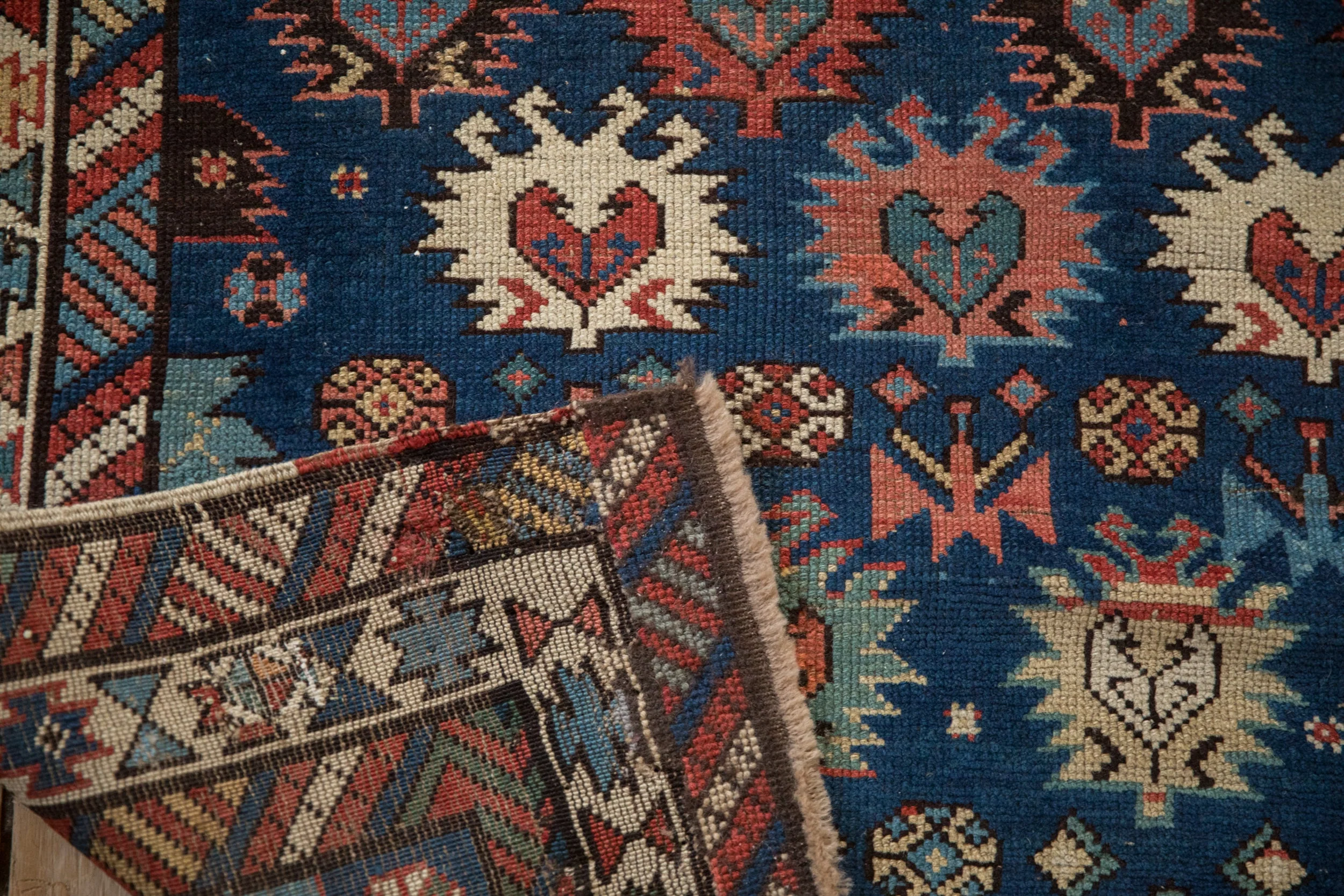 3.5x5.5 Antique Caucasian Rug - Image 11