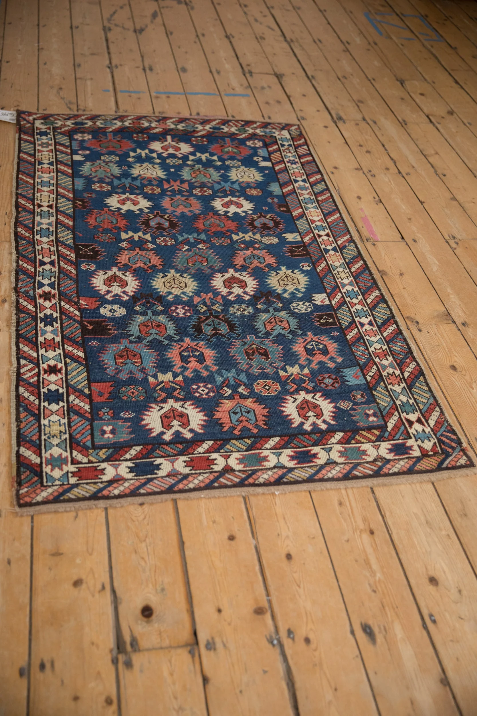 3.5x5.5 Antique Caucasian Rug - Image 4