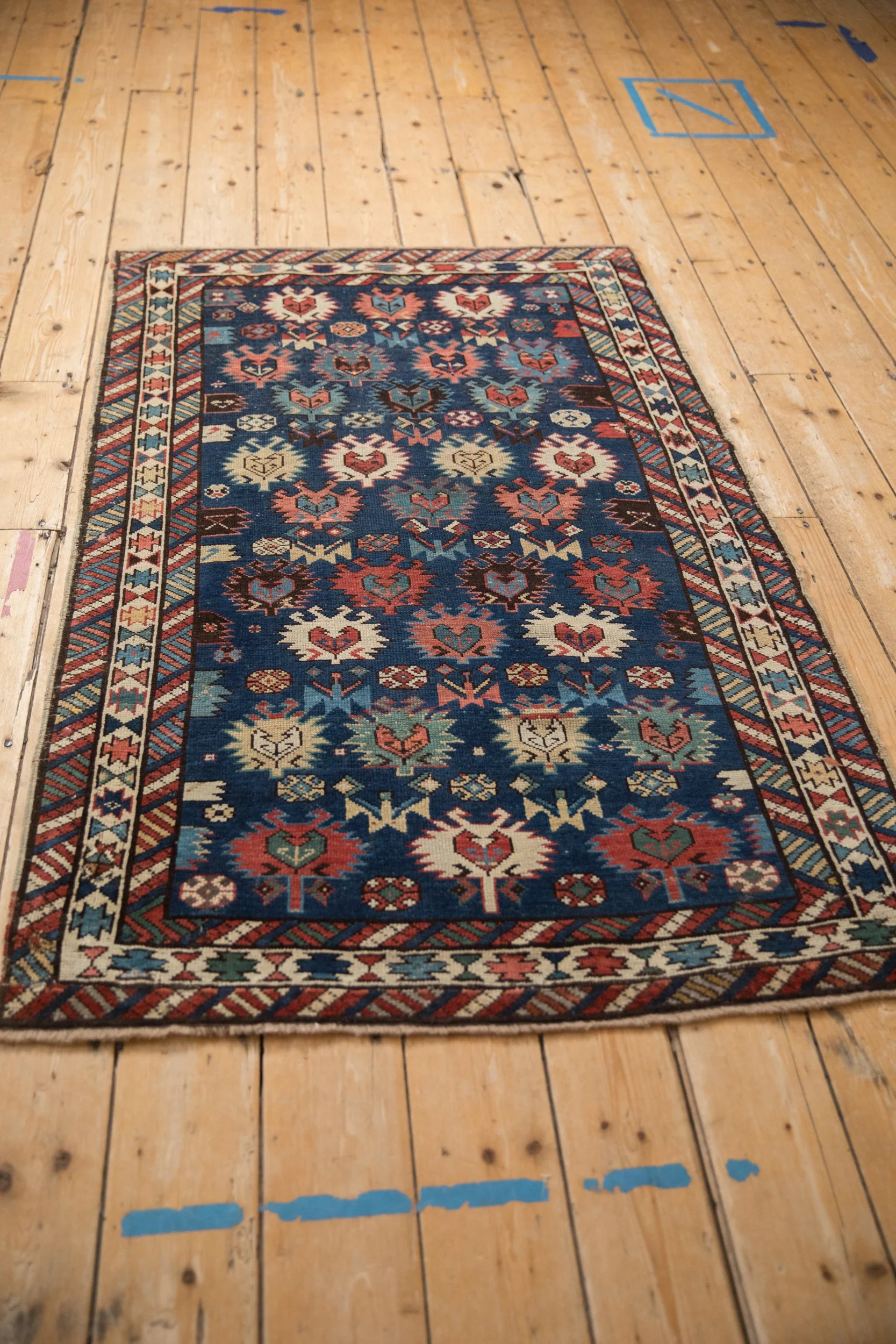 3.5x5.5 Antique Caucasian Rug - Image 8