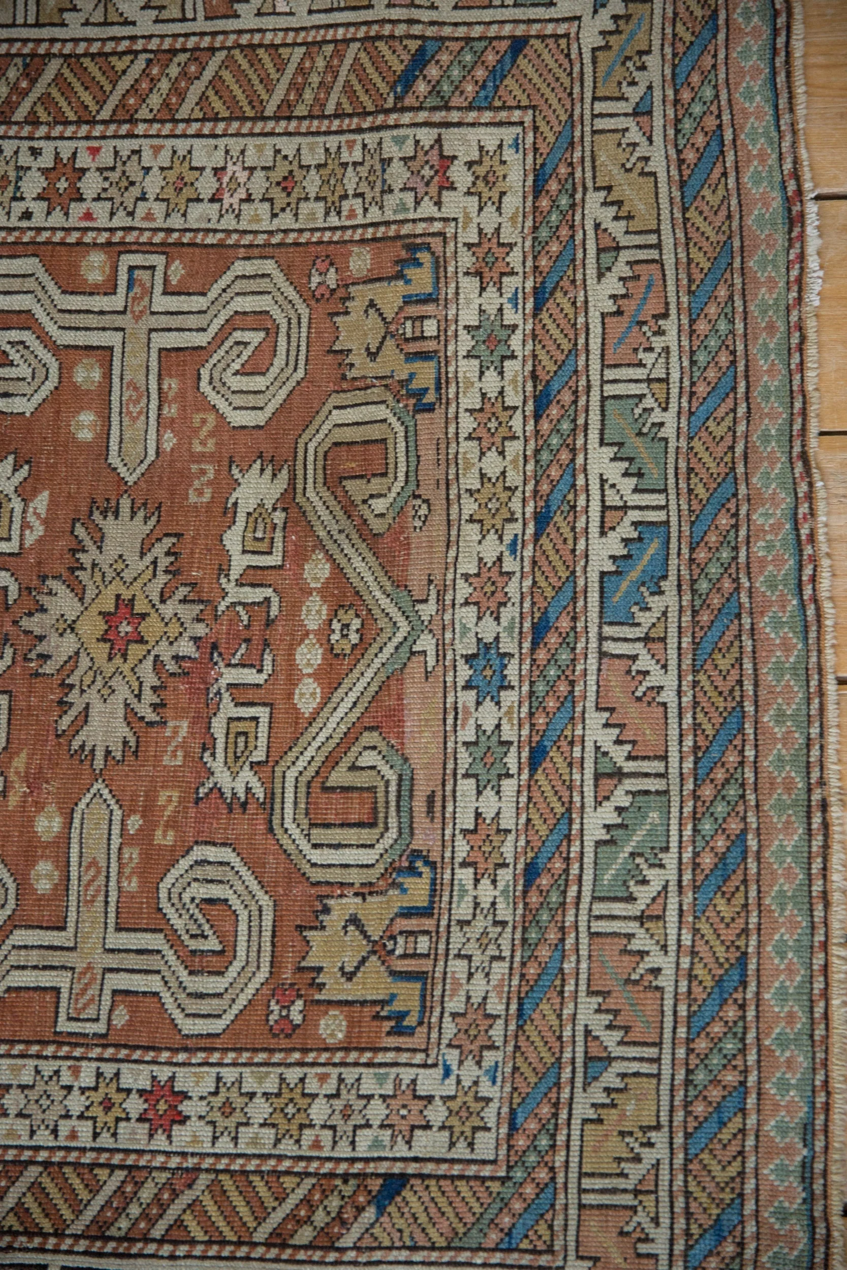 3.5x5.5 Antique Distressed Shirvan Rug - Image 10