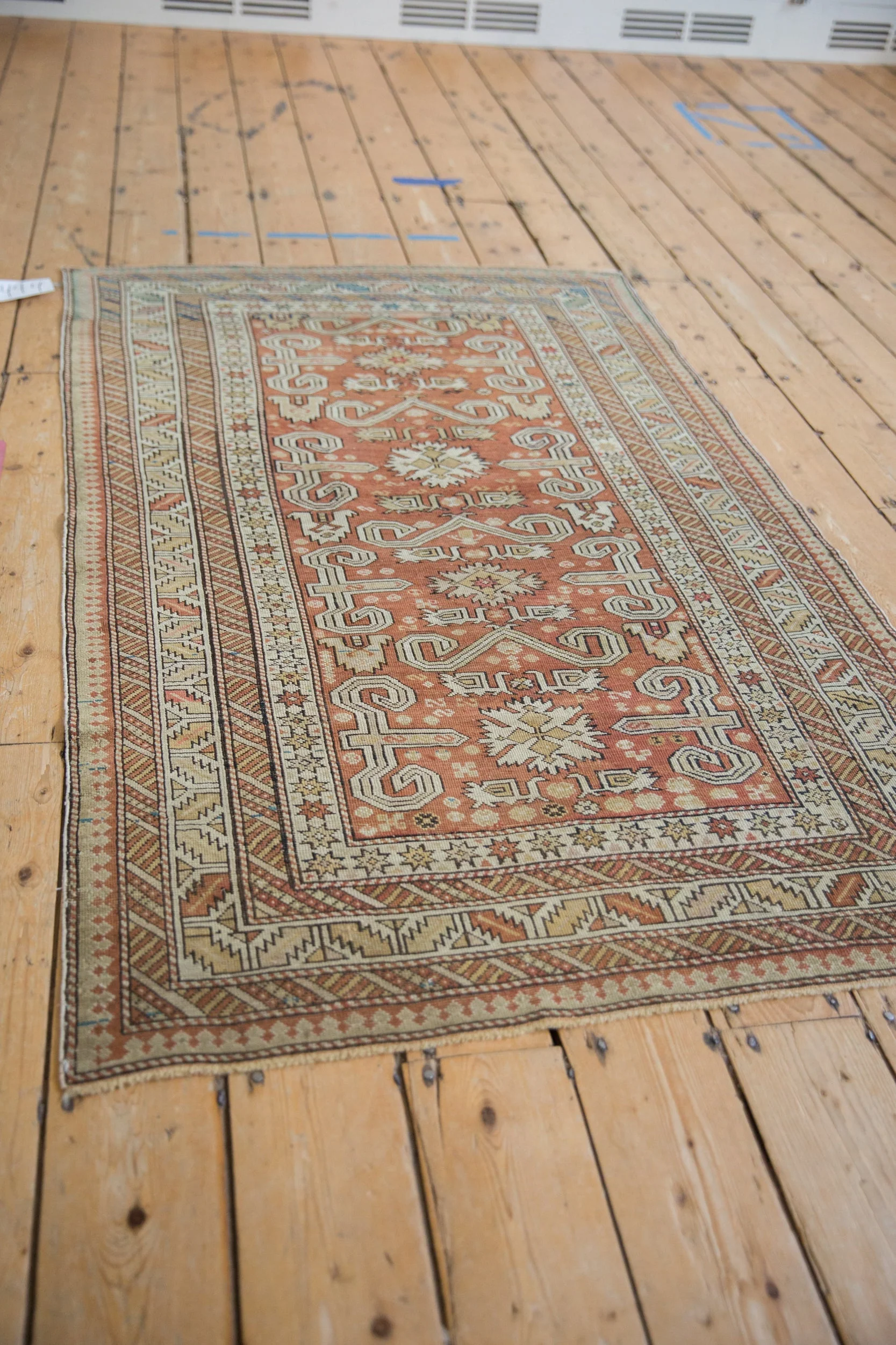 3.5x5.5 Antique Distressed Shirvan Rug - Image 4