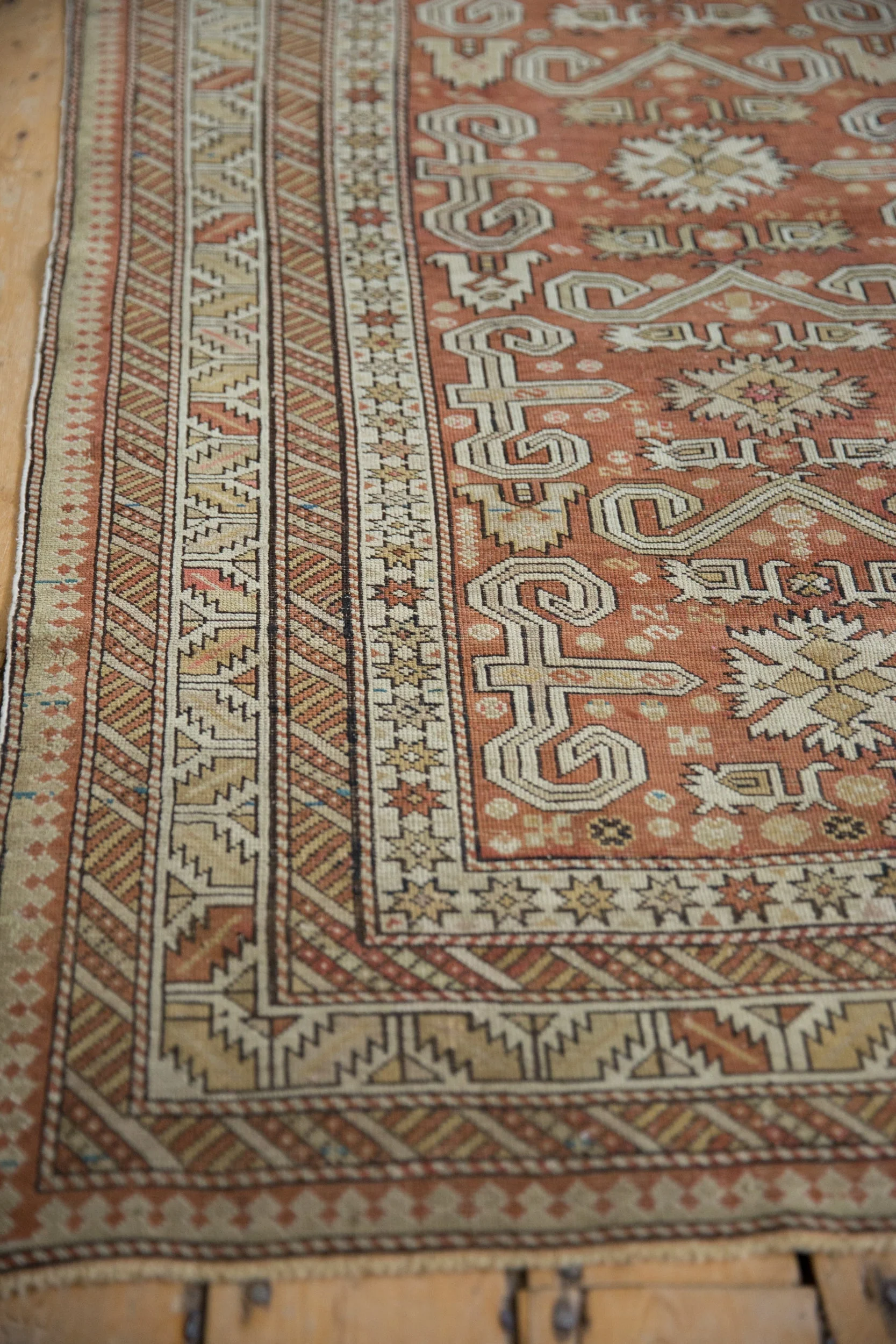 3.5x5.5 Antique Distressed Shirvan Rug - Image 5