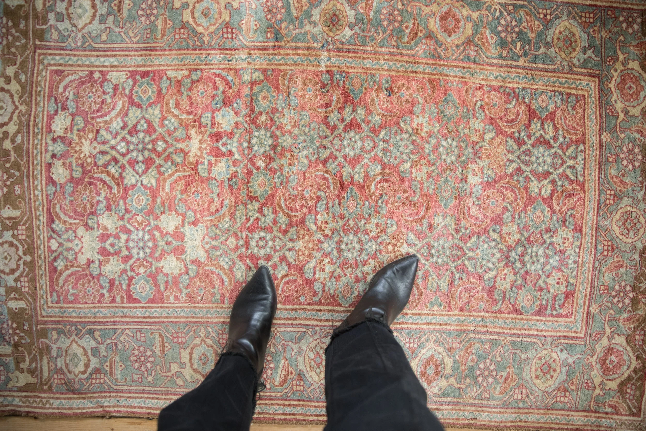 3.5x5.5 Vintage Distressed Bijar Rug - Image 2
