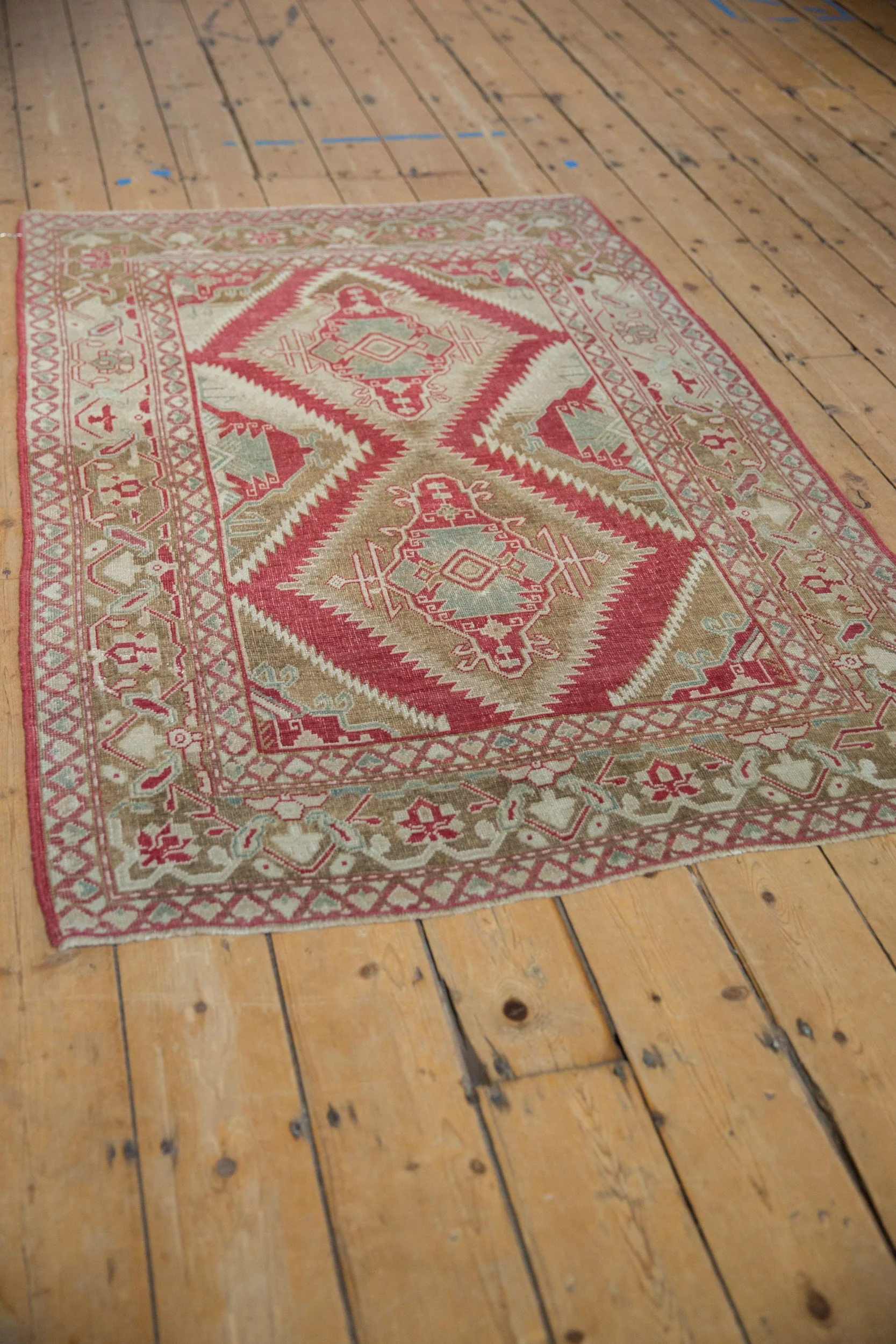 3.5x5.5 Vintage Distressed Caucasian Rug - Image 5