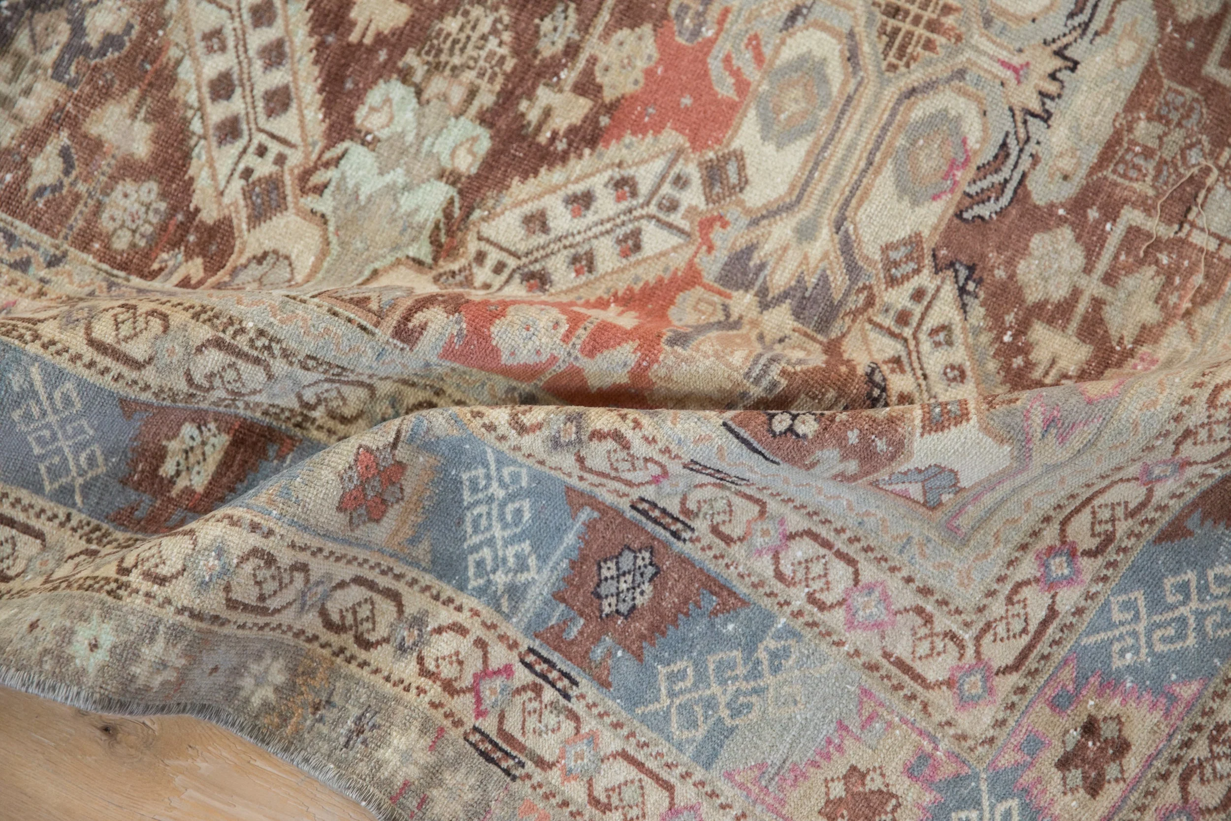 3.5x5.5 Vintage Distressed Caucasian Rug - Image 8