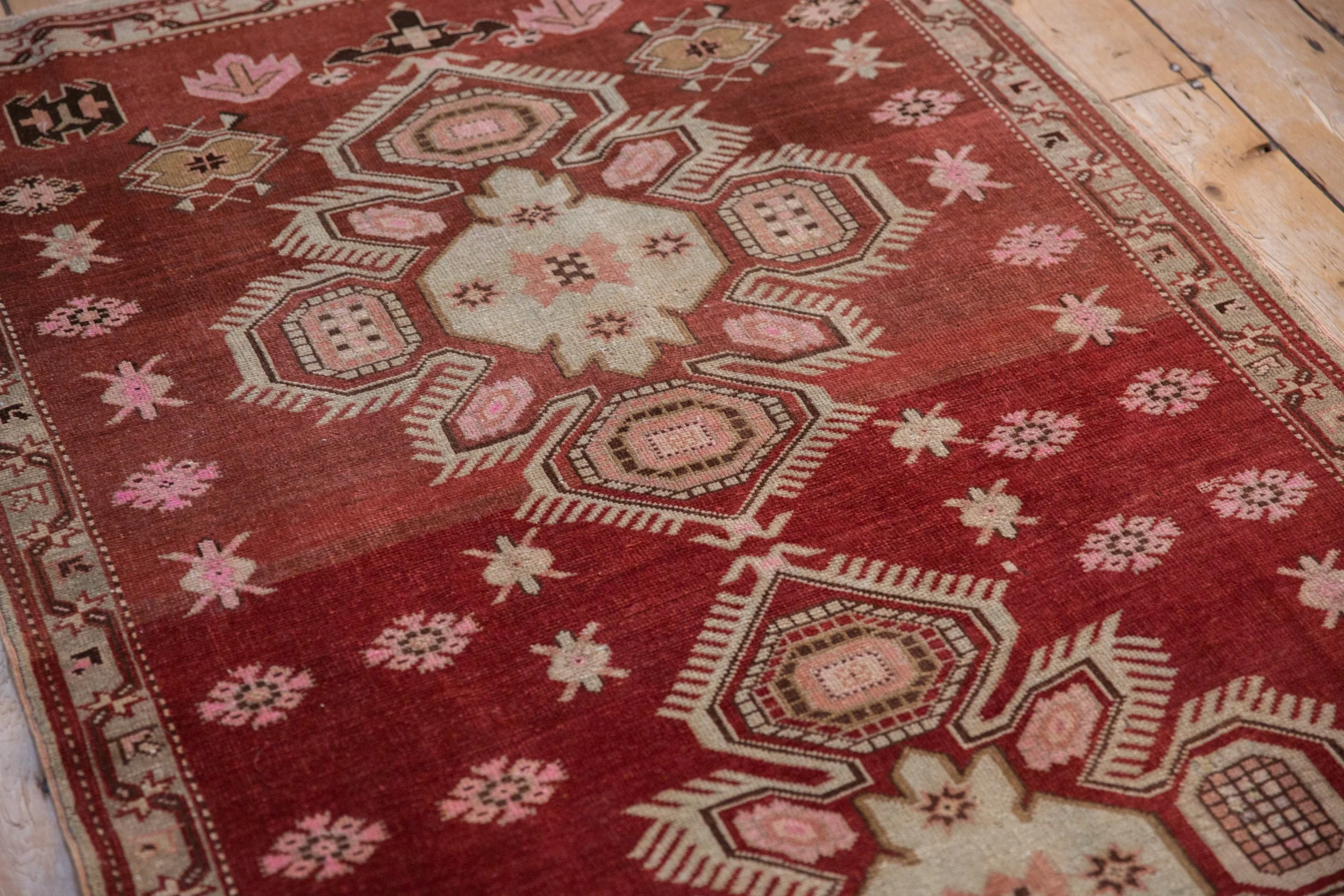 3.5x5.5 Vintage Distressed Caucasian Rug - Image 8