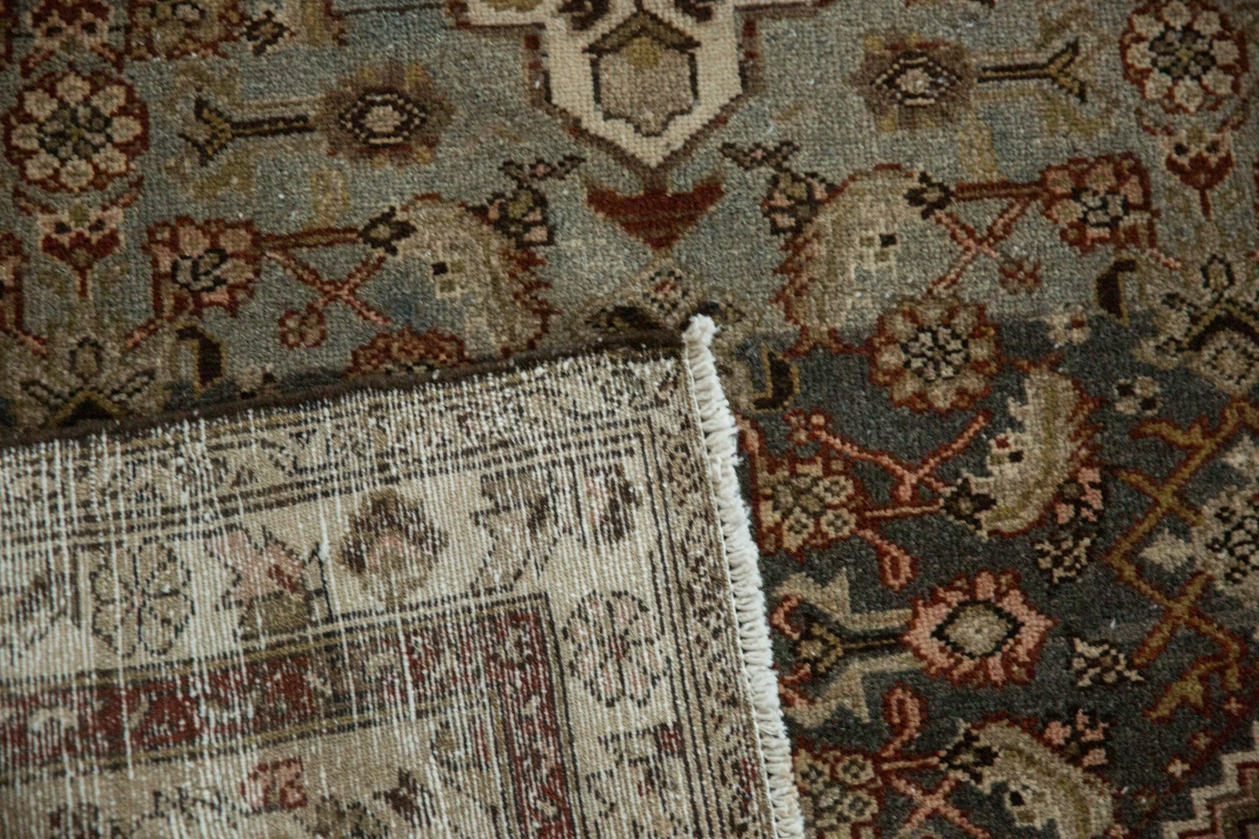 3.5x5.5 Vintage Distressed Hamadan Rug - Image 11