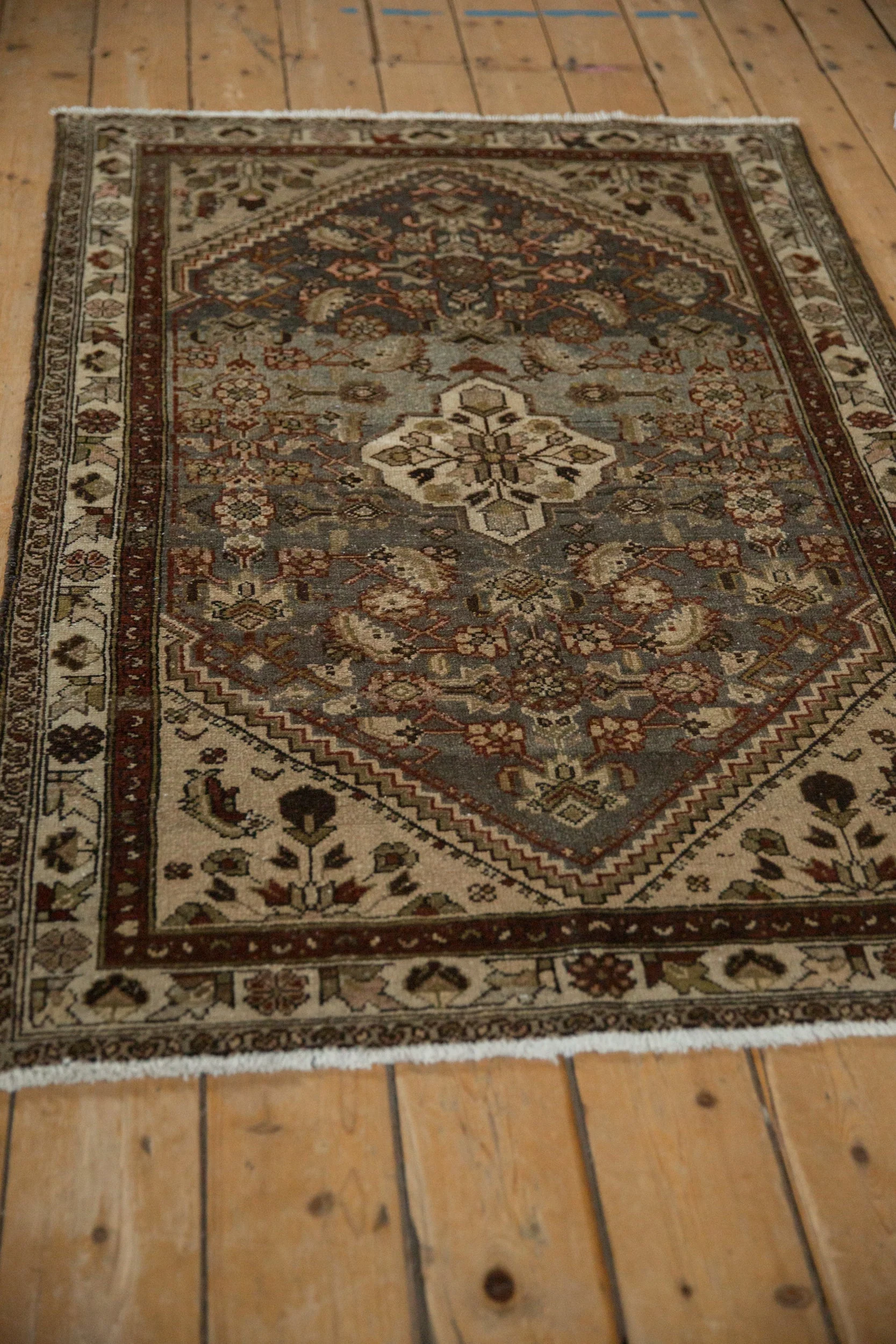 3.5x5.5 Vintage Distressed Hamadan Rug - Image 5