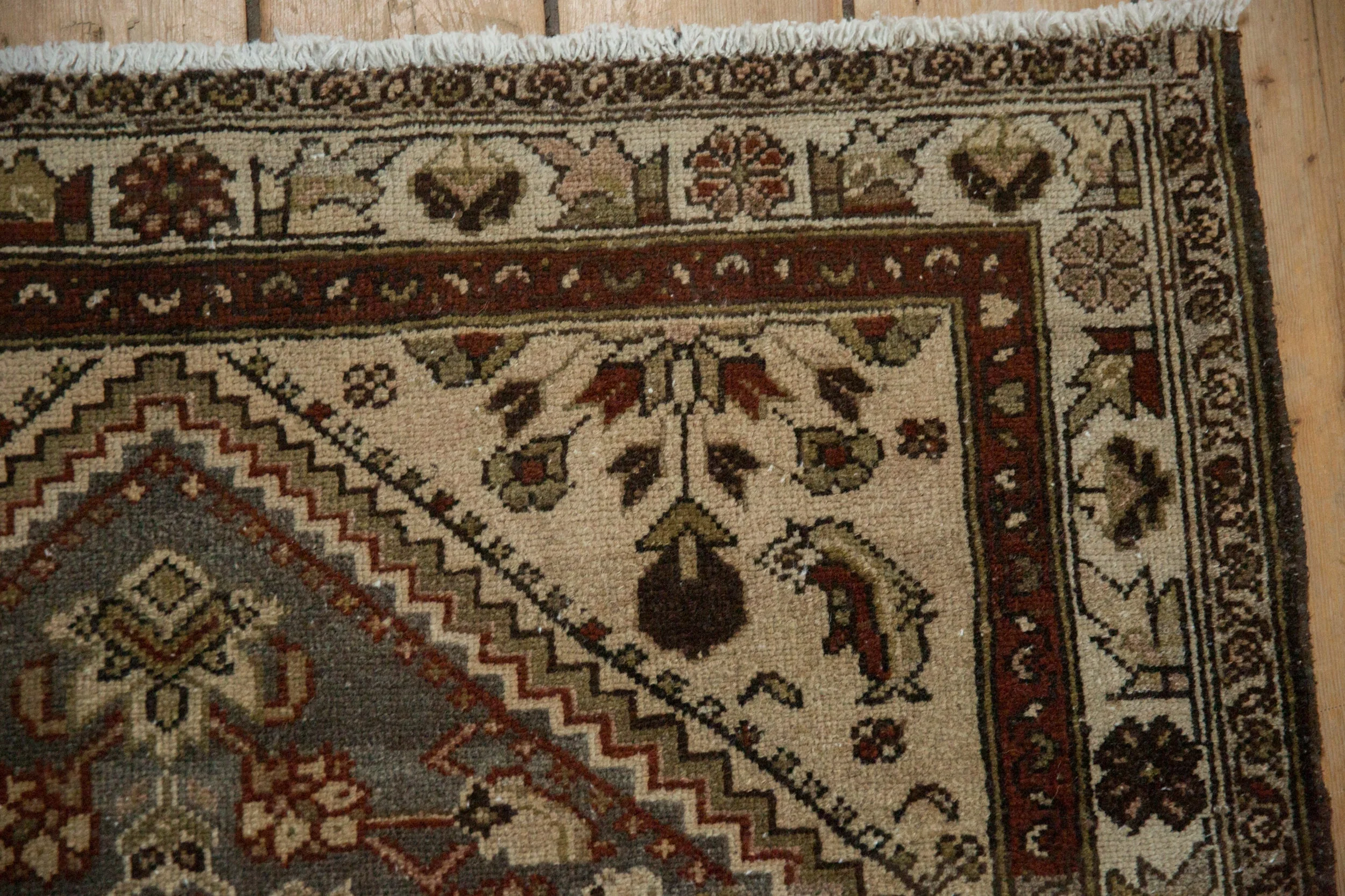 3.5x5.5 Vintage Distressed Hamadan Rug - Image 7