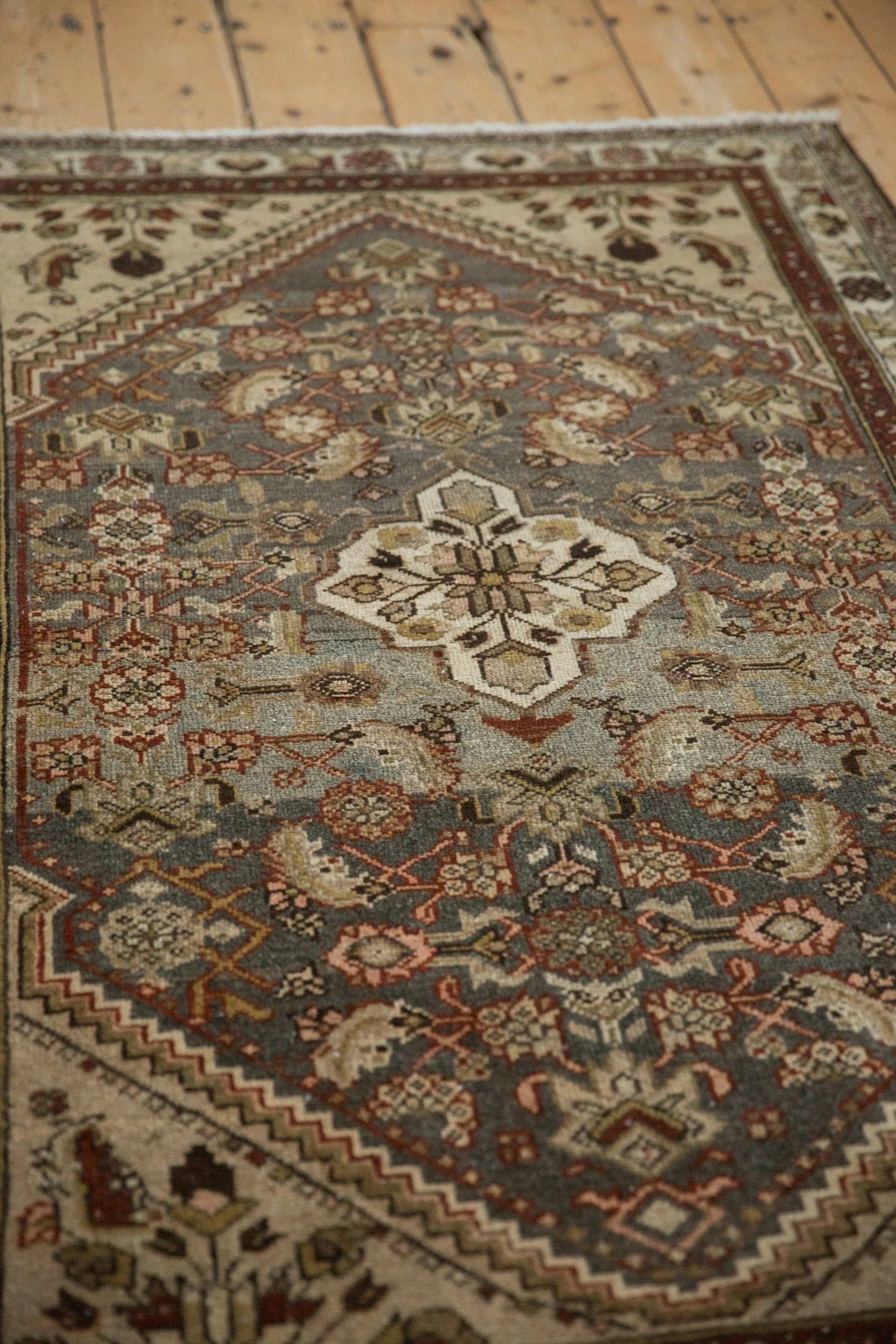 3.5x5.5 Vintage Distressed Hamadan Rug - Image 9