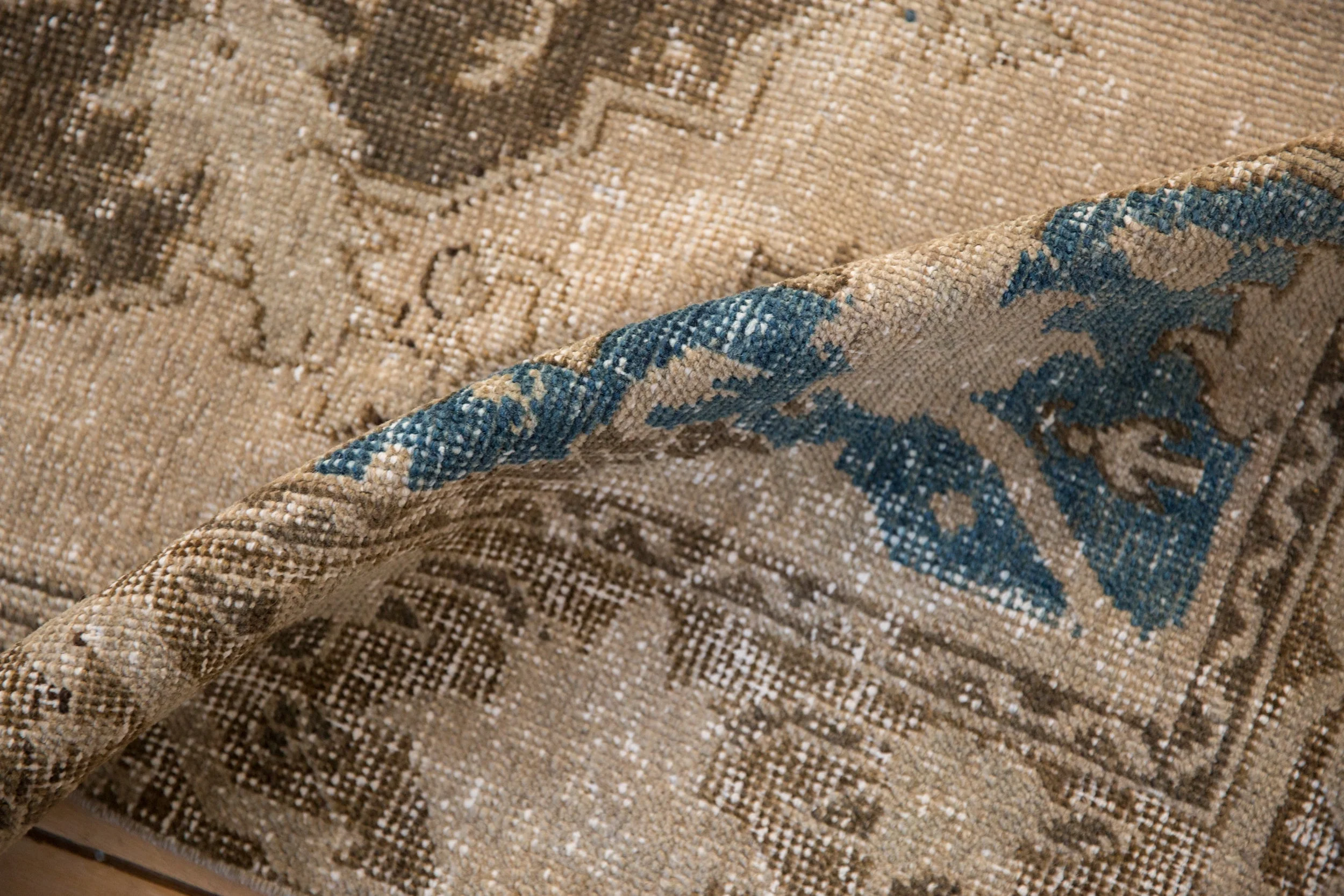 3.5x5.5 Vintage Distressed Oushak Rug - Image 8