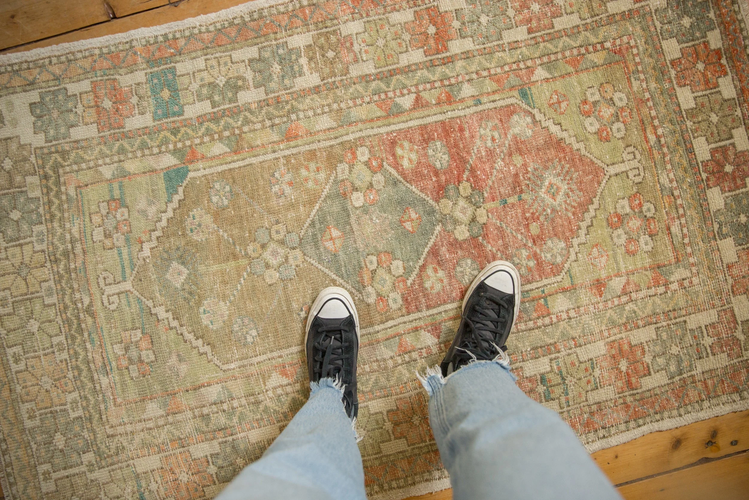 3.5x5.5 Vintage Distressed Oushak Rug - Image 2