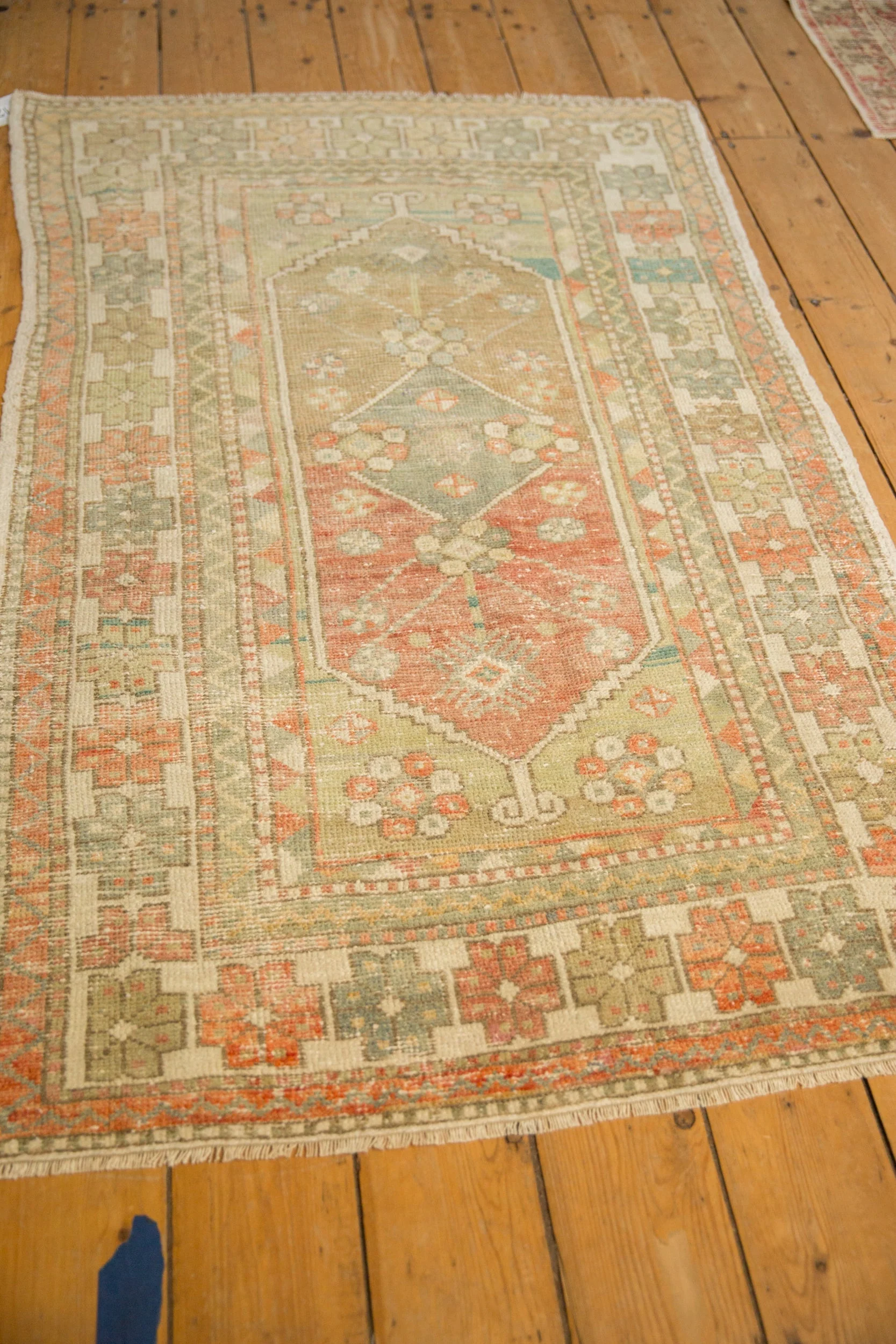 3.5x5.5 Vintage Distressed Oushak Rug - Image 4