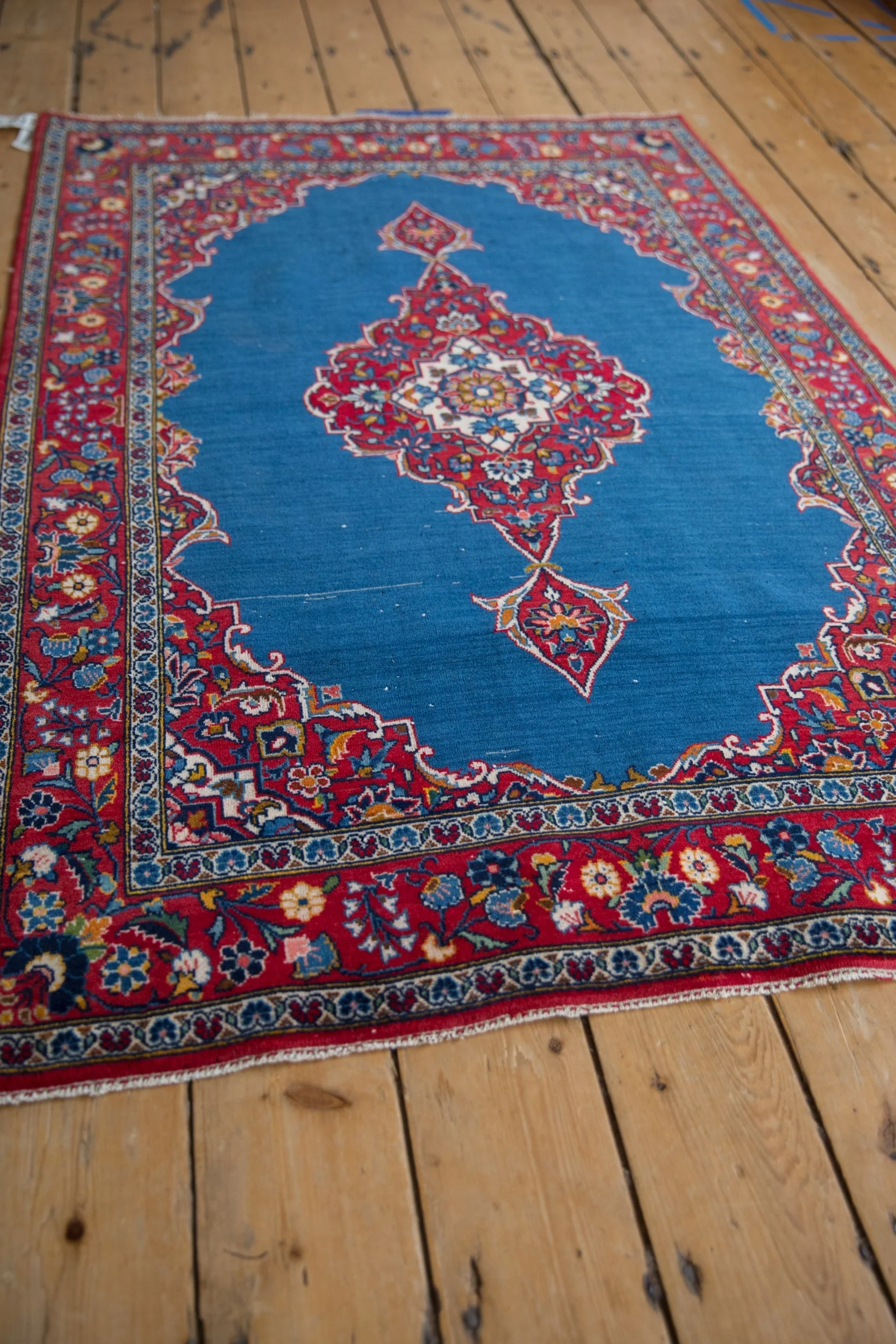3.5x5.5 Vintage Fine Kashan Rug - Image 4