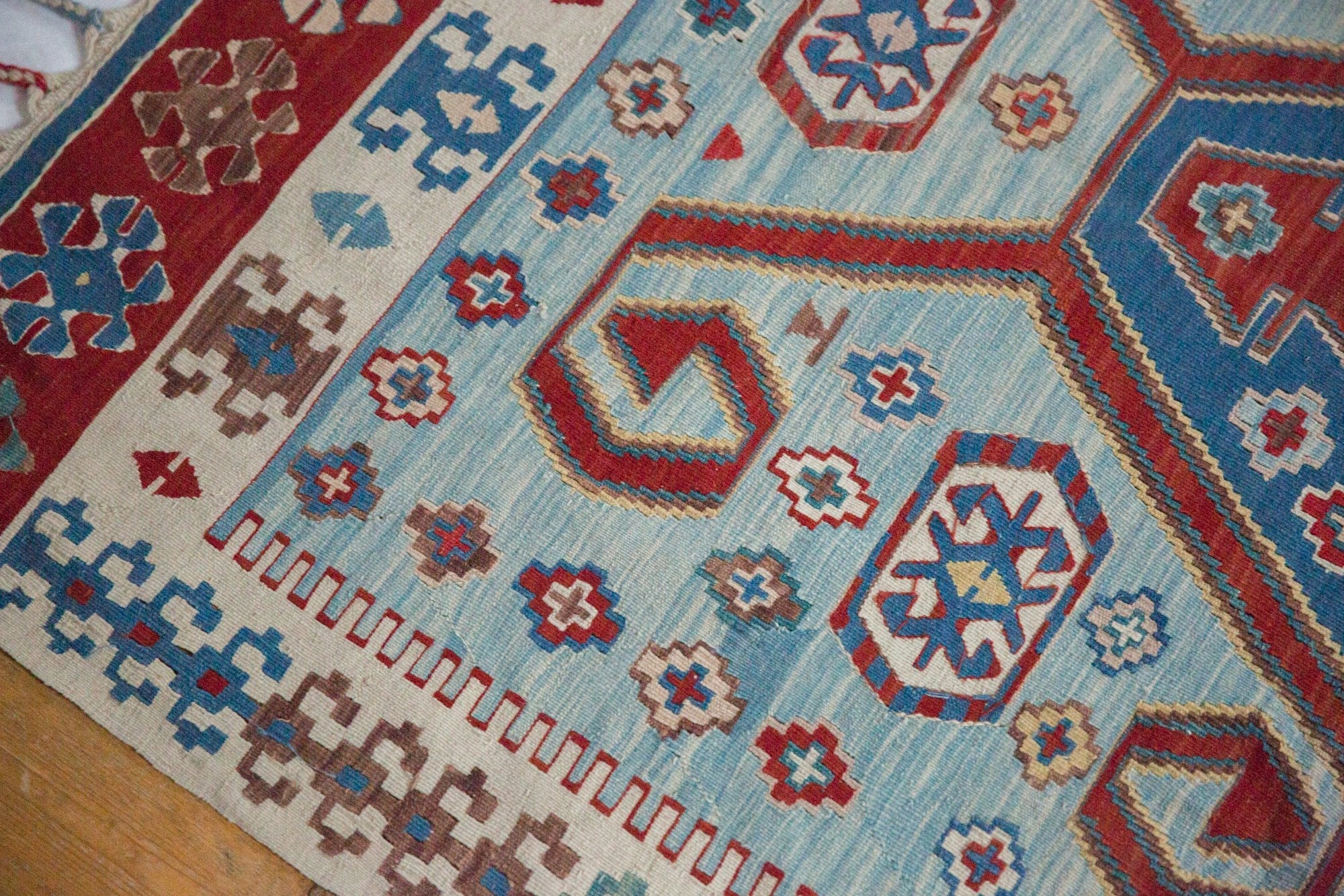 3.5x5.5 Vintage Fine Turkish Kilim Rug - Image 5