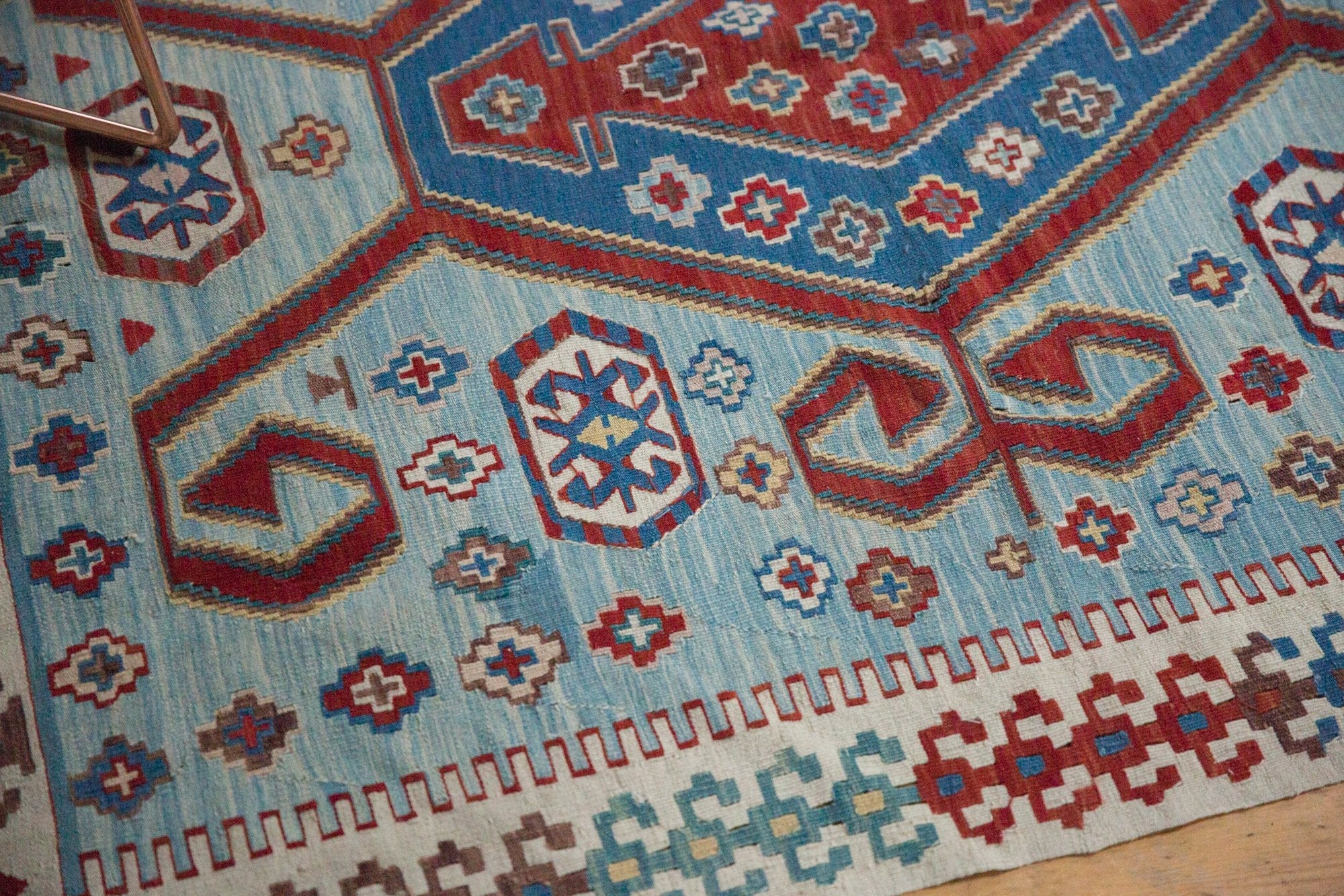 3.5x5.5 Vintage Fine Turkish Kilim Rug - Image 8
