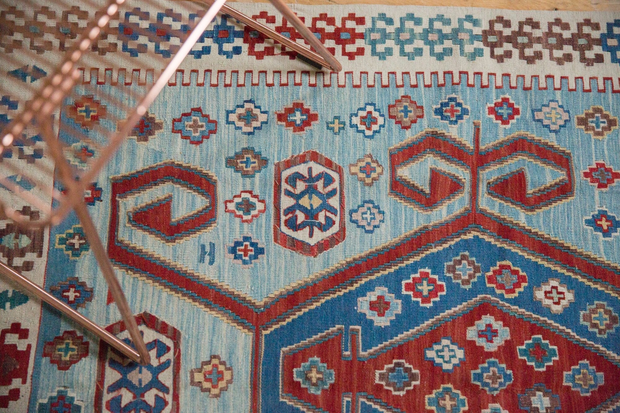 3.5x5.5 Vintage Fine Turkish Kilim Rug - Image 9