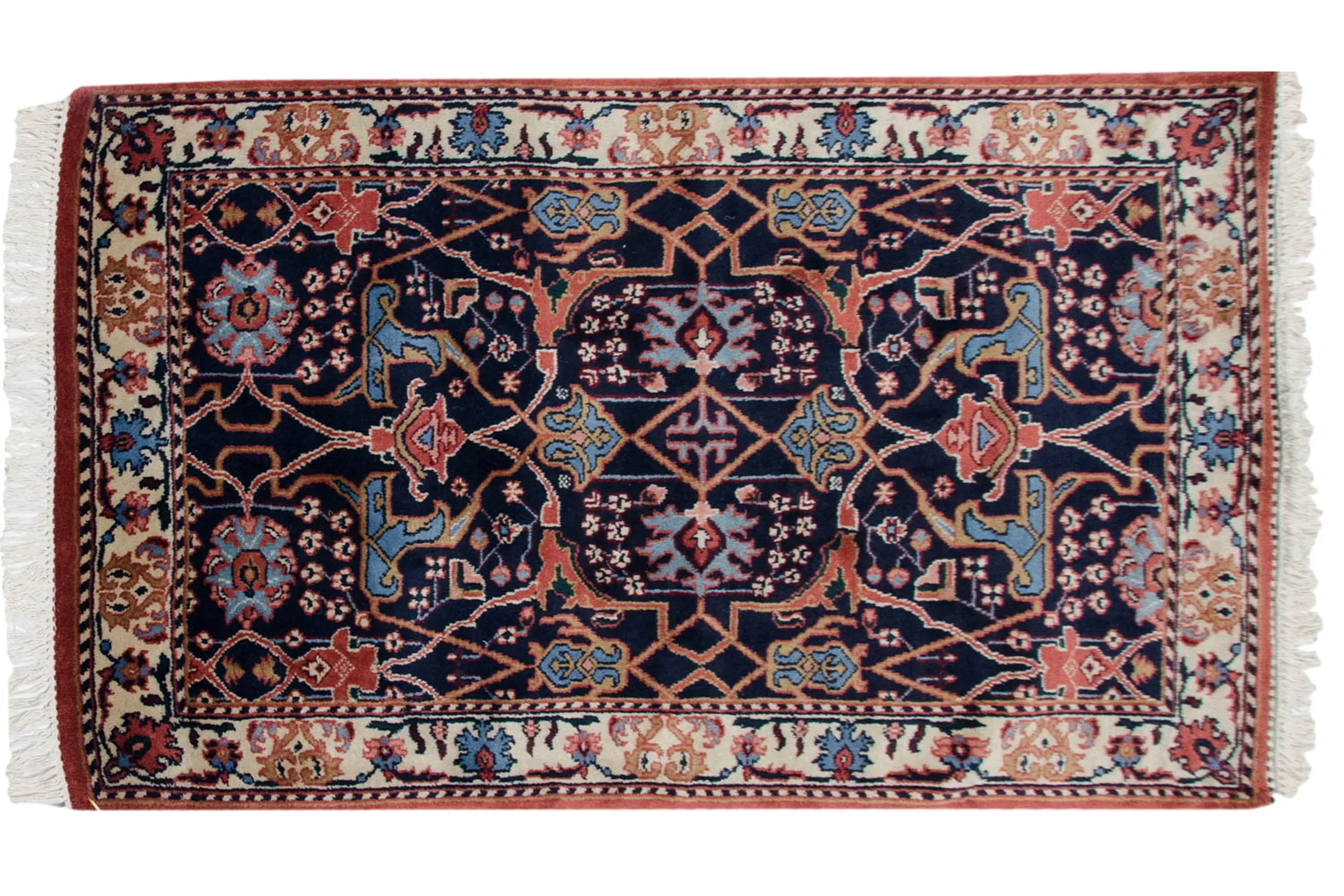 3.5x5.5 Vintage Indian Bijar Design Rug - Image 2