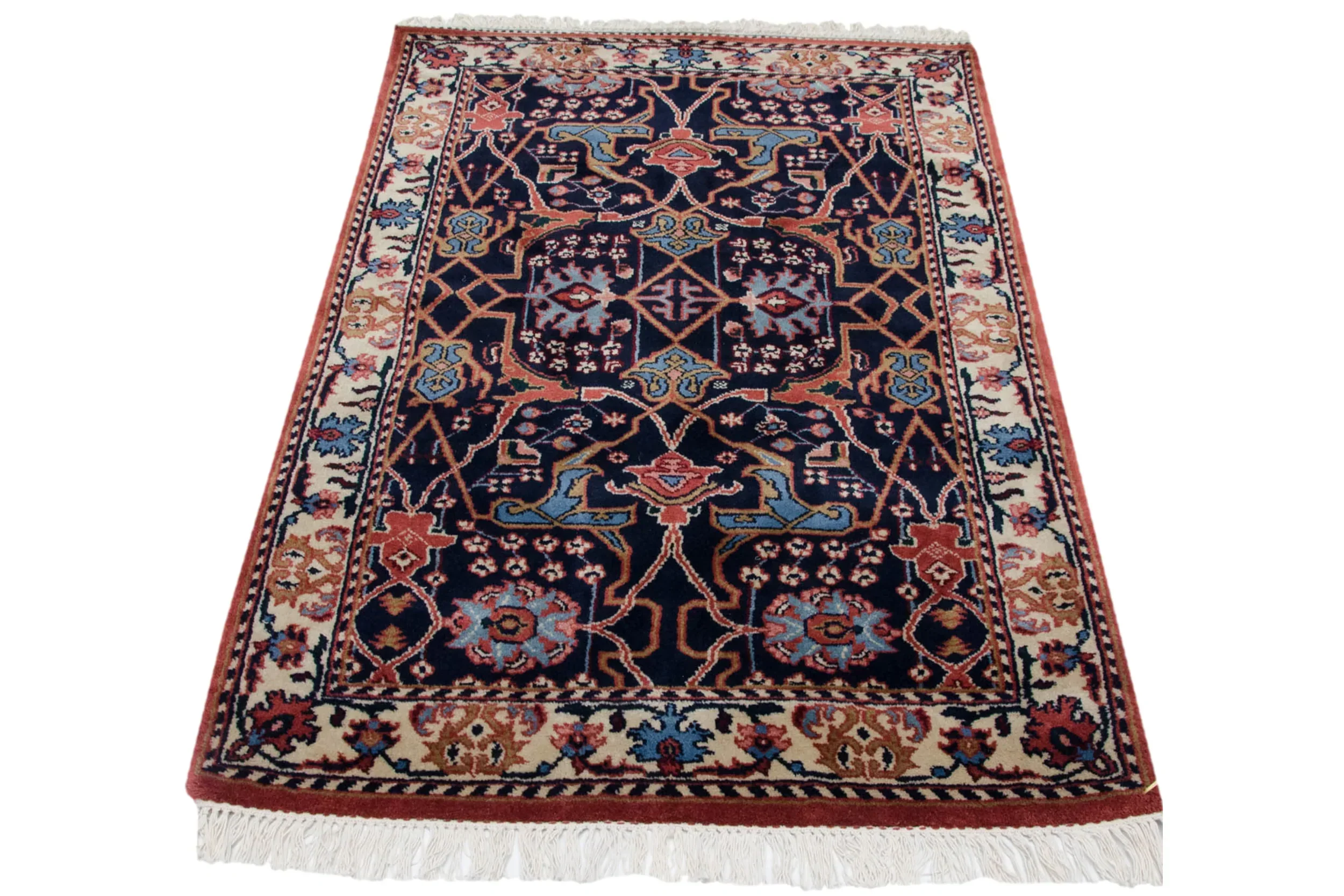 3.5x5.5 Vintage Indian Bijar Design Rug - Image 5