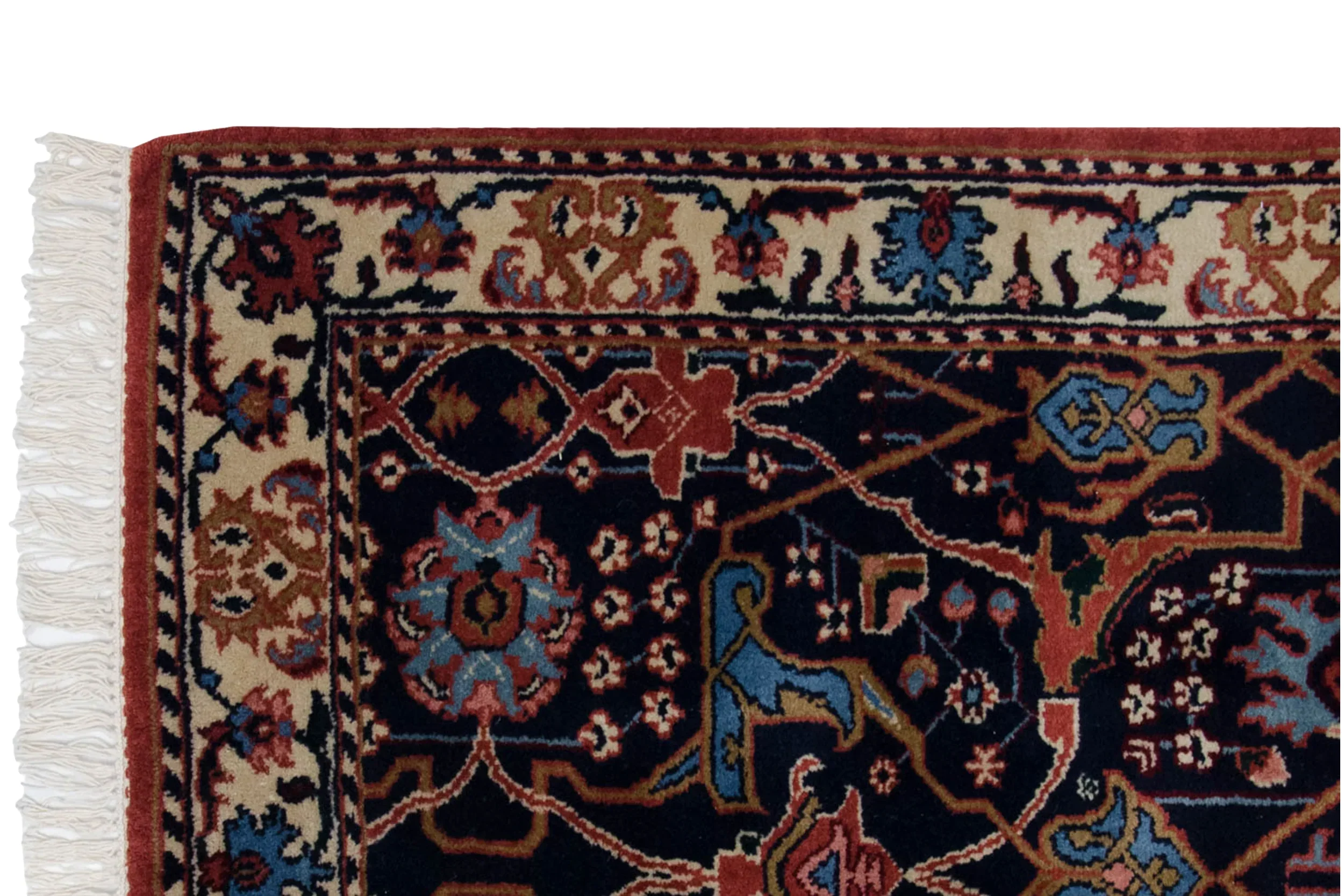 3.5x5.5 Vintage Indian Bijar Design Rug - Image 6