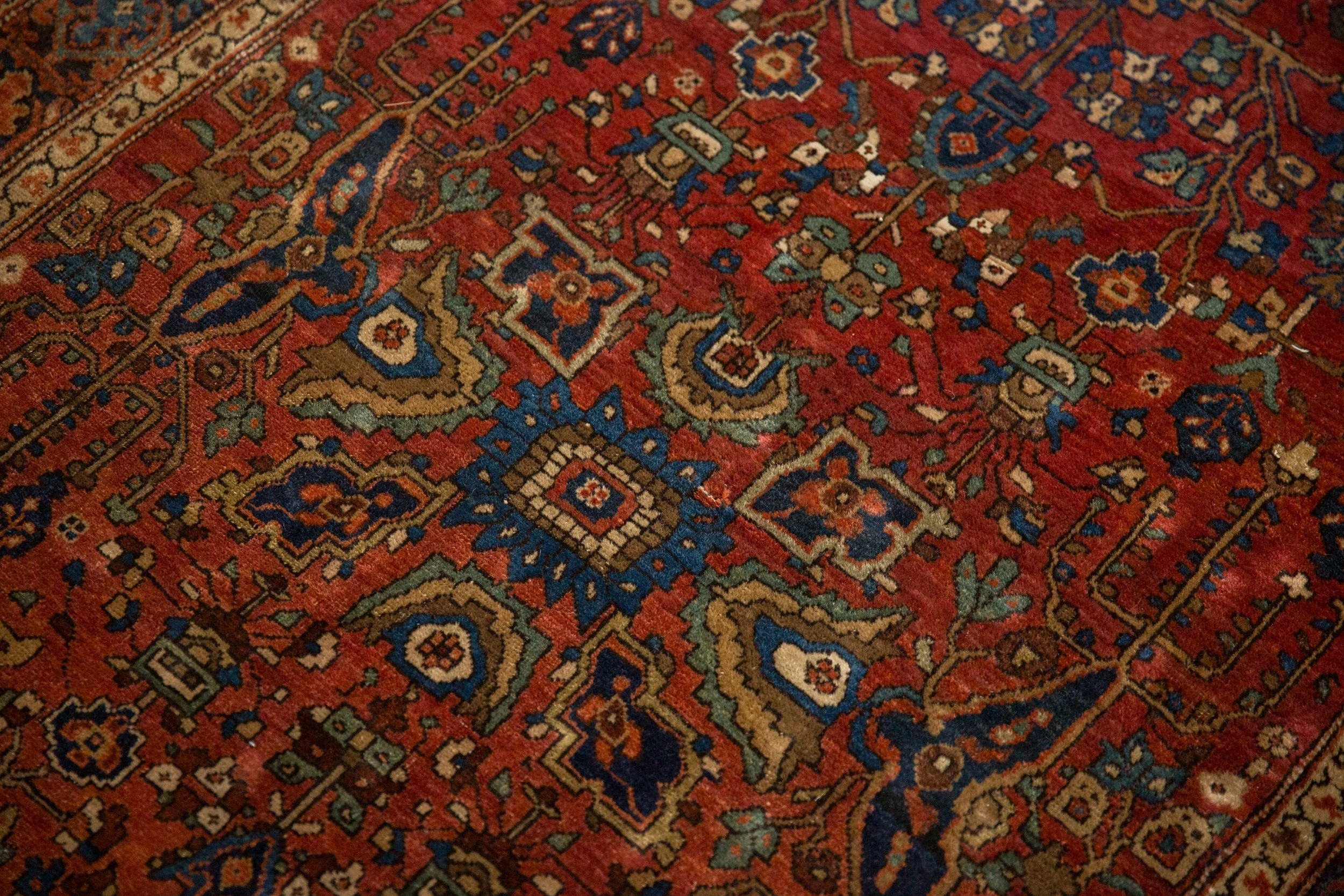 3.5x5 Antique Farahan Sarouk Rug - Image 11