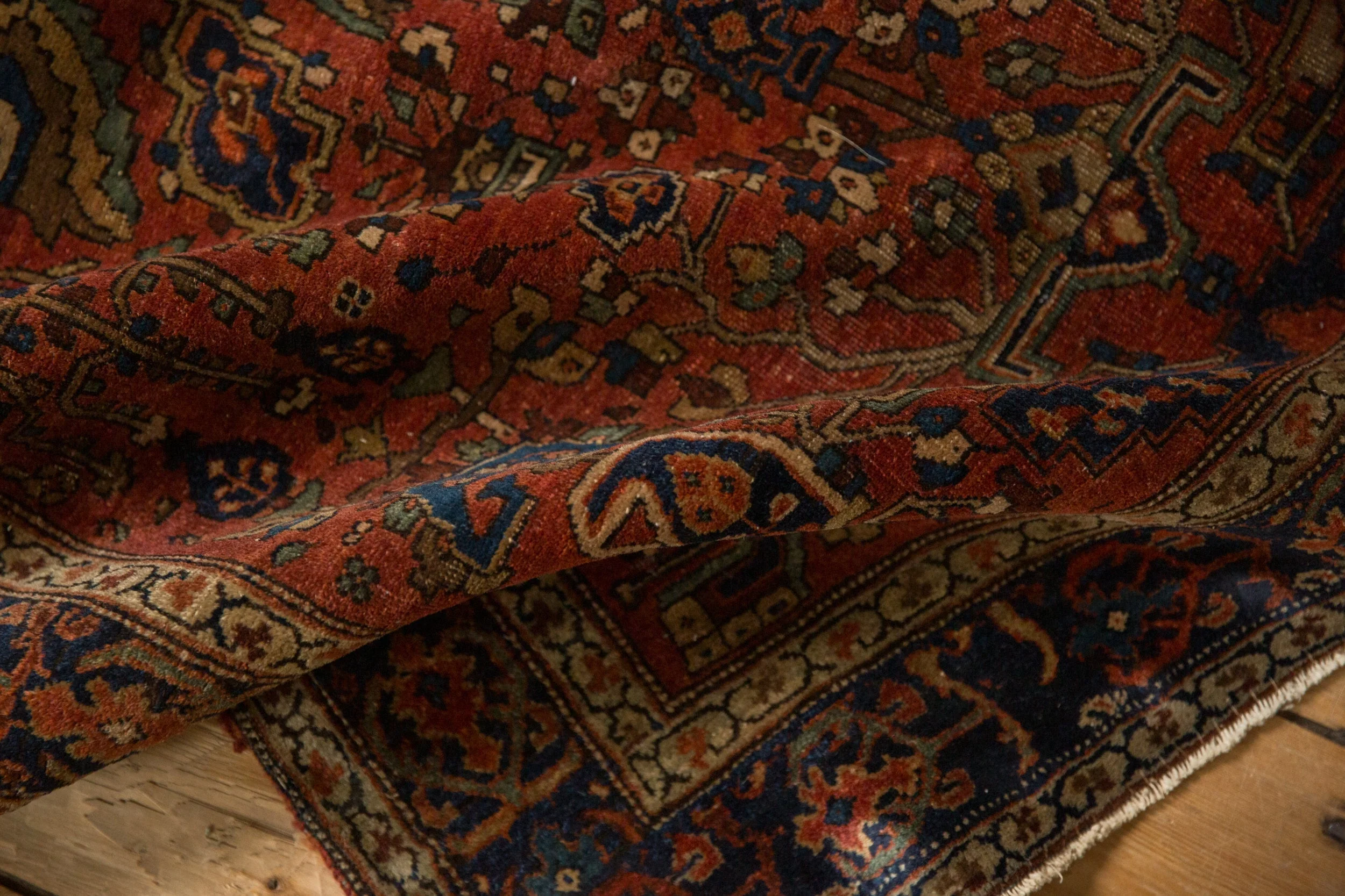 3.5x5 Antique Farahan Sarouk Rug - Image 12