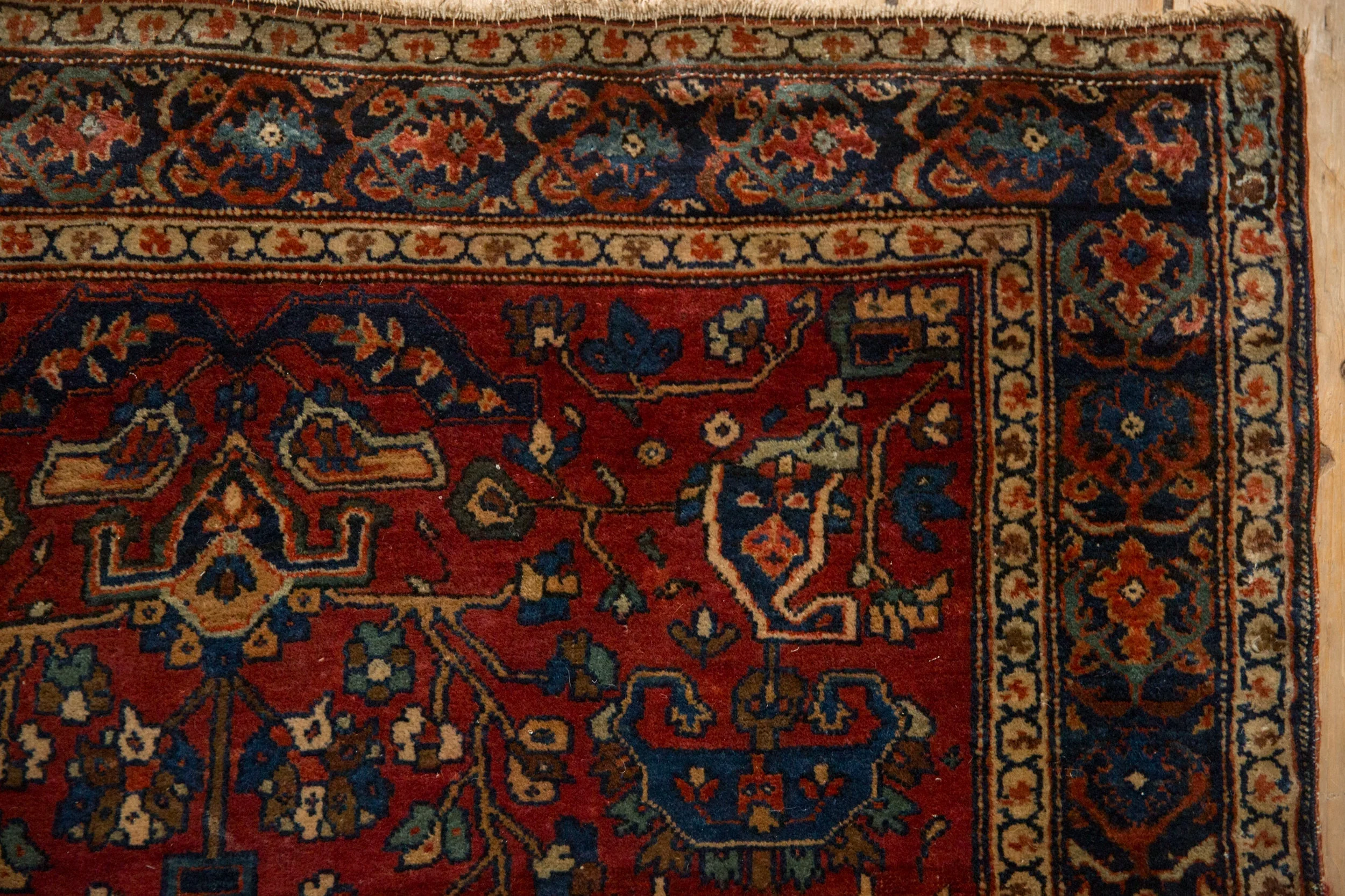 3.5x5 Antique Farahan Sarouk Rug - Image 3