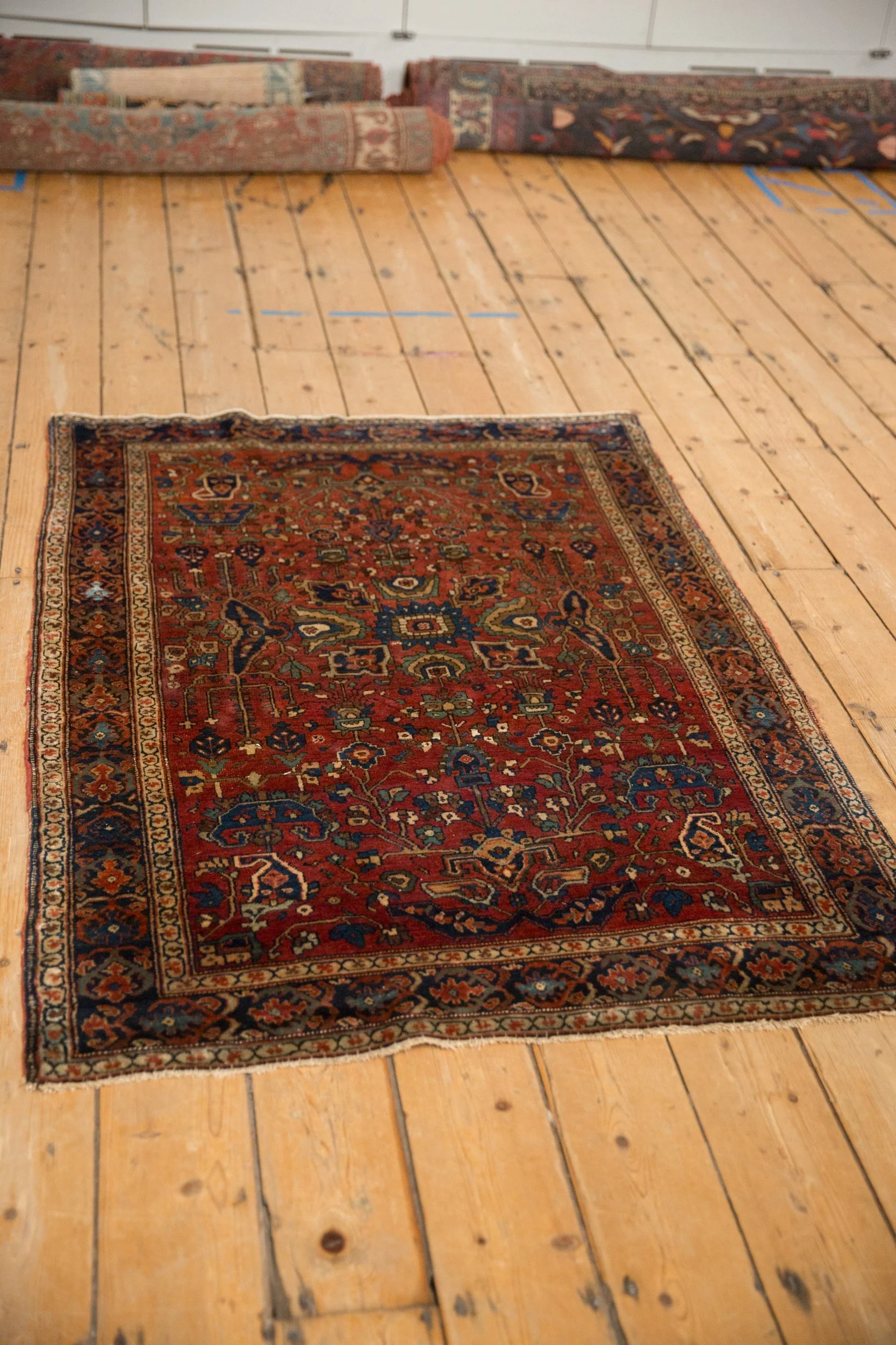 3.5x5 Antique Farahan Sarouk Rug - Image 4