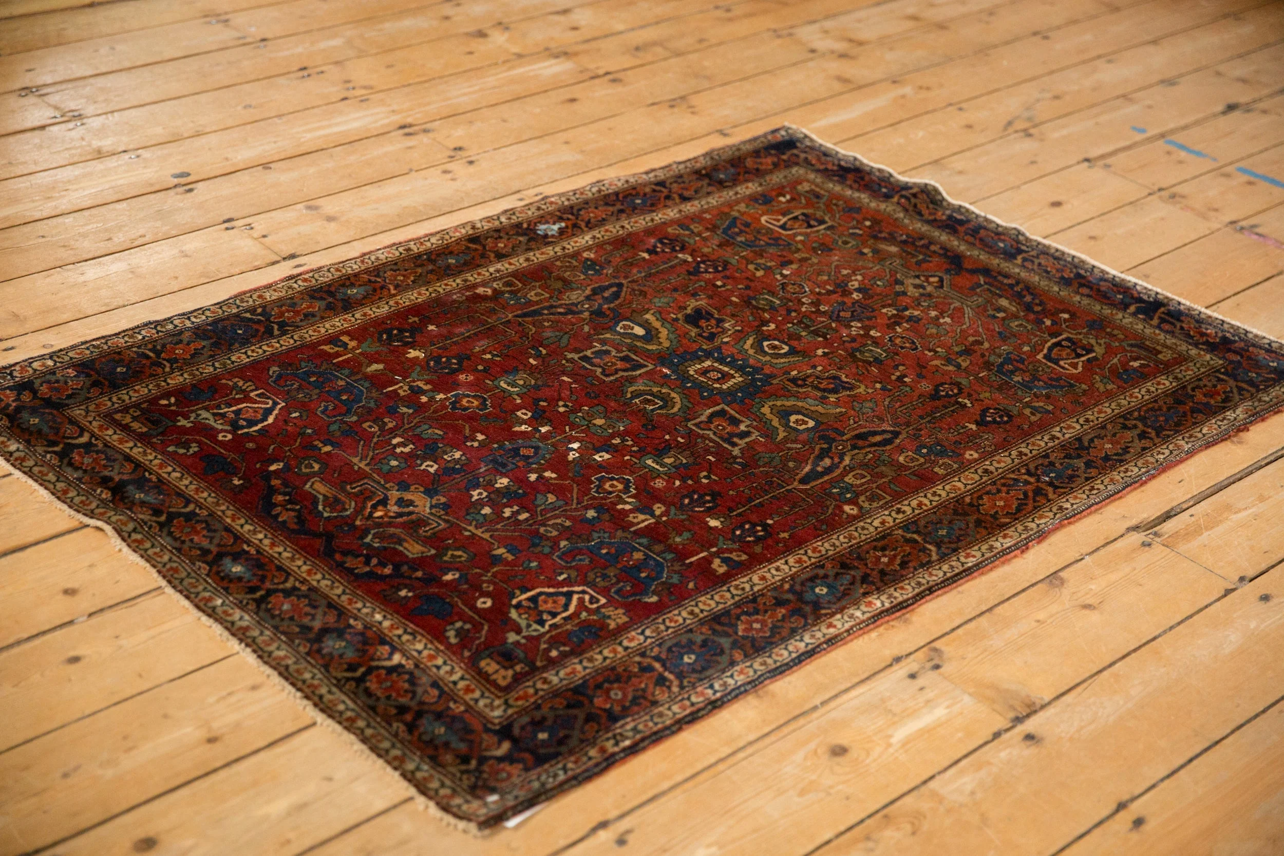 3.5x5 Antique Farahan Sarouk Rug - Image 5