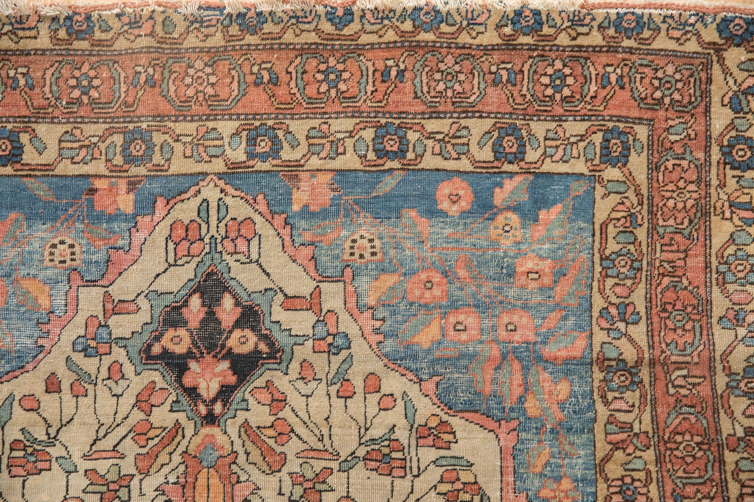 3.5x5 Antique Fine Farahan Sarouk Rug - Image 3