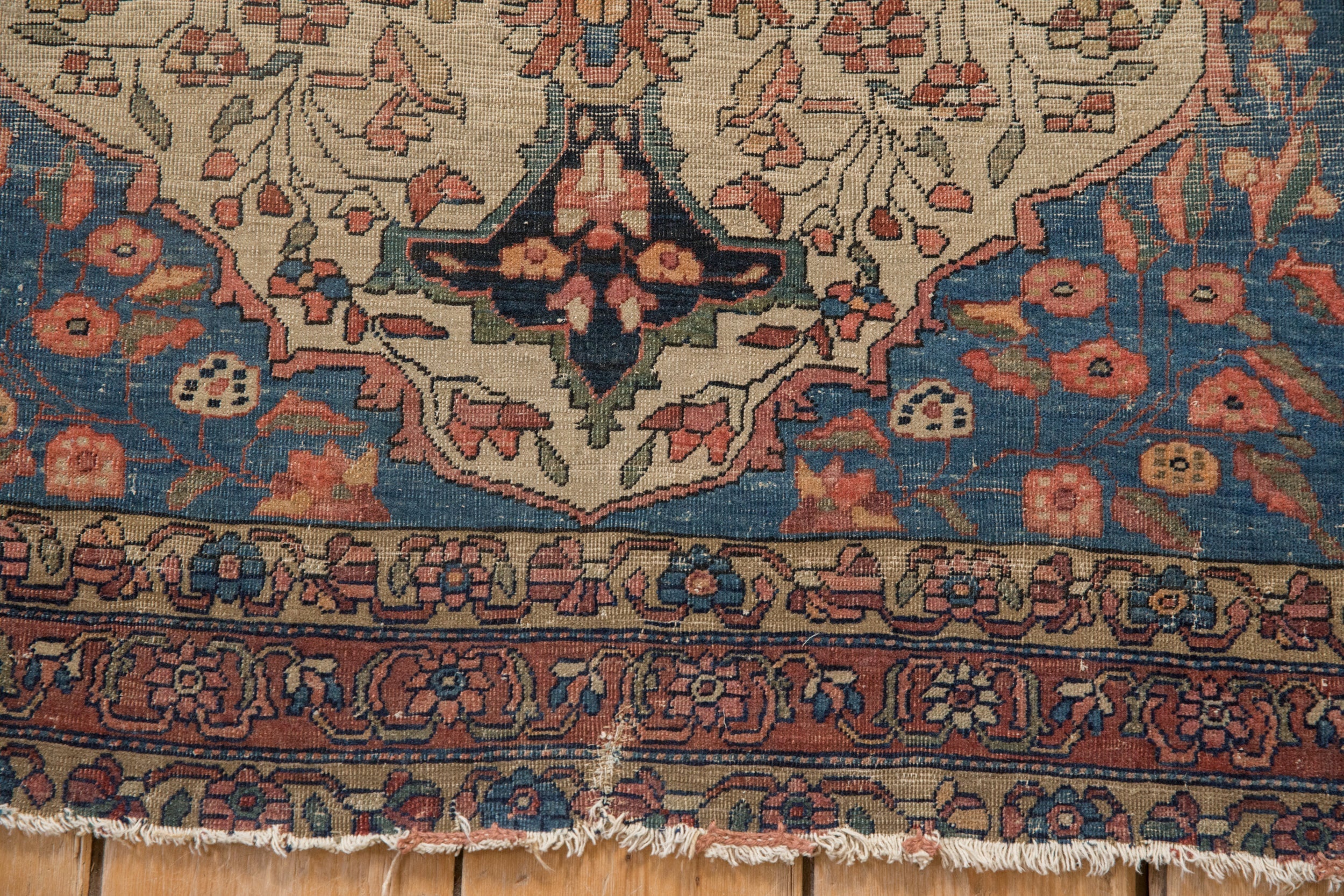 3.5x5 Antique Fine Farahan Sarouk Rug - Image 9