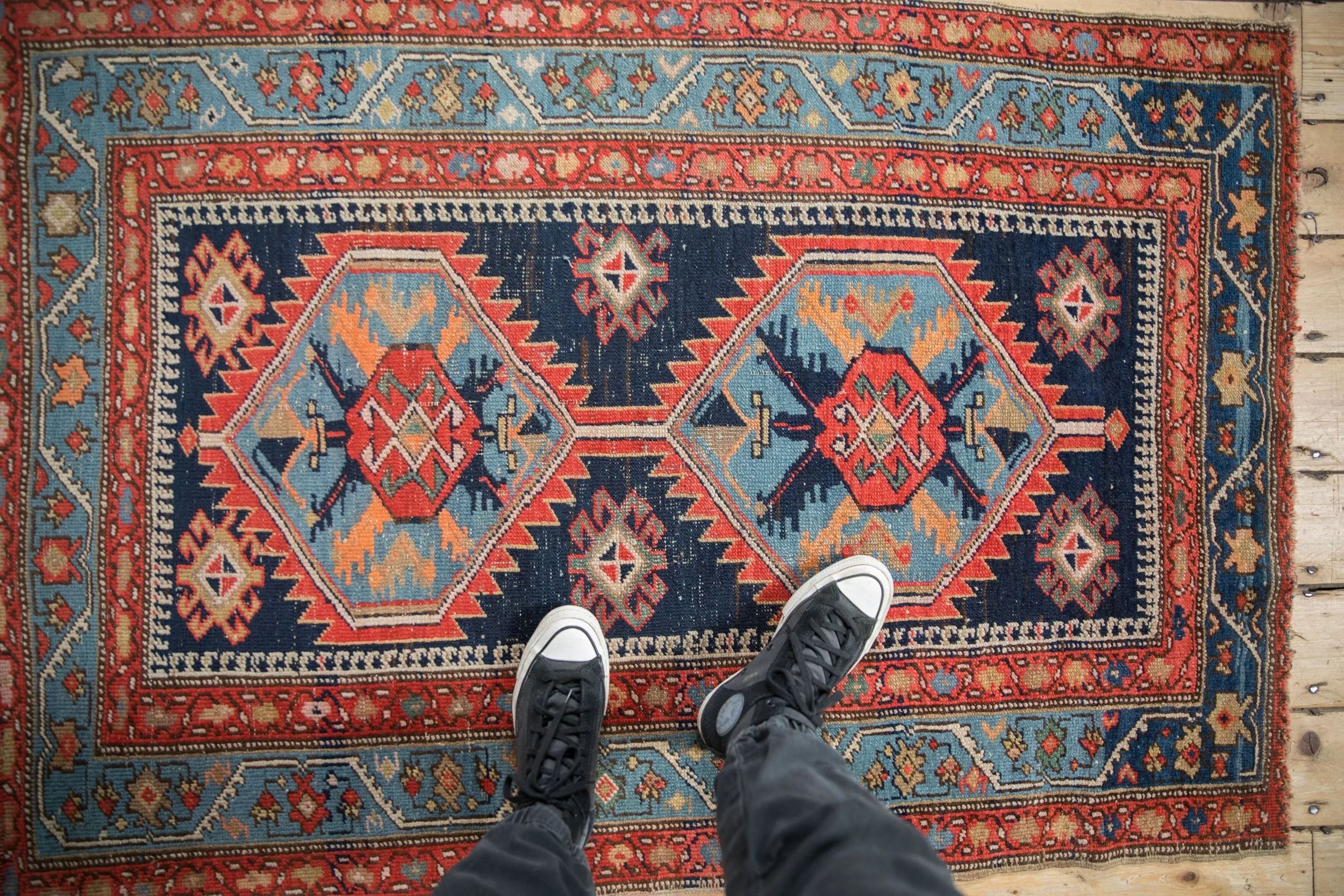 3.5x5 Antique Northwest Persian Rug - Image 2
