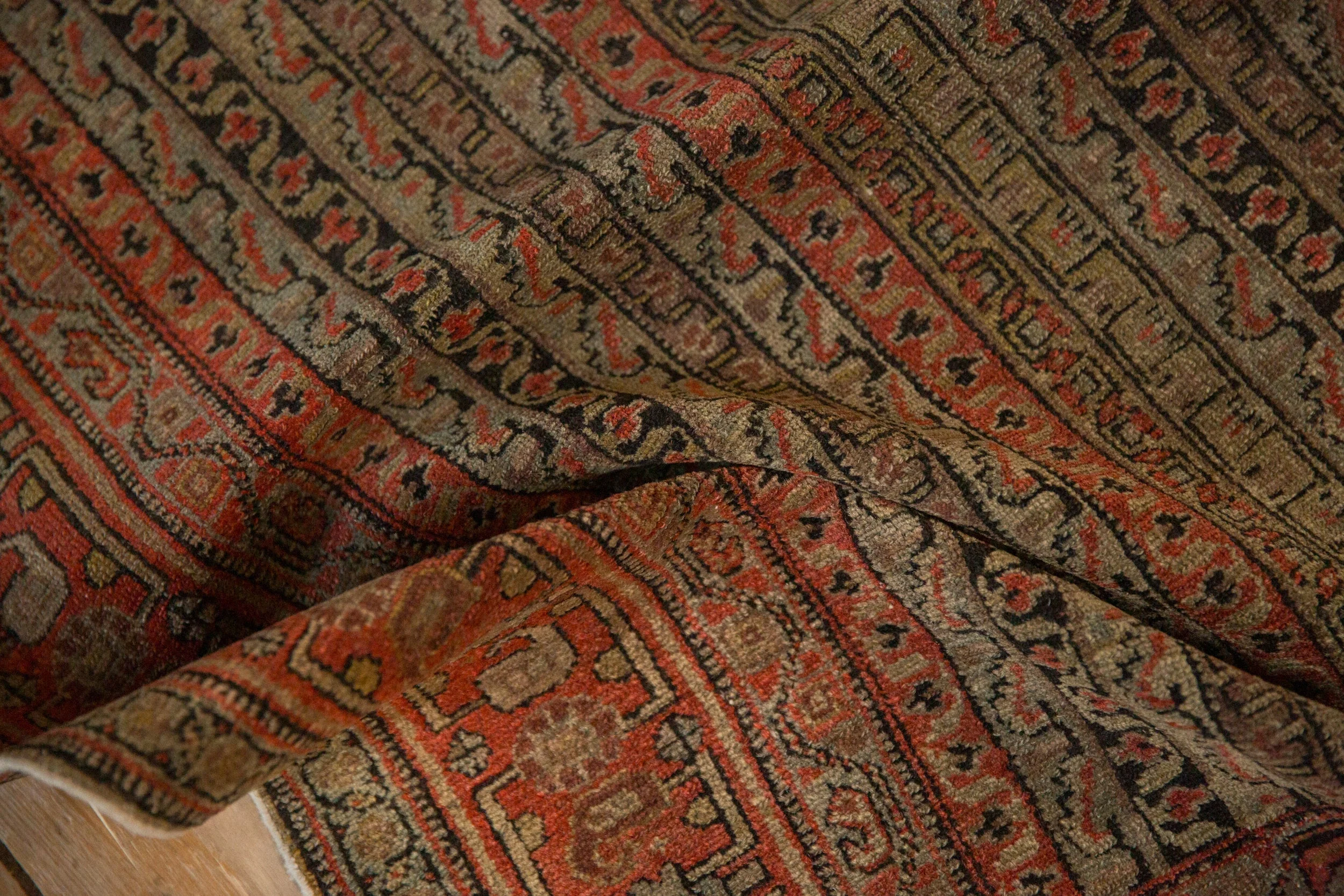 3.5x5 Antique Senneh Rug - Image 10