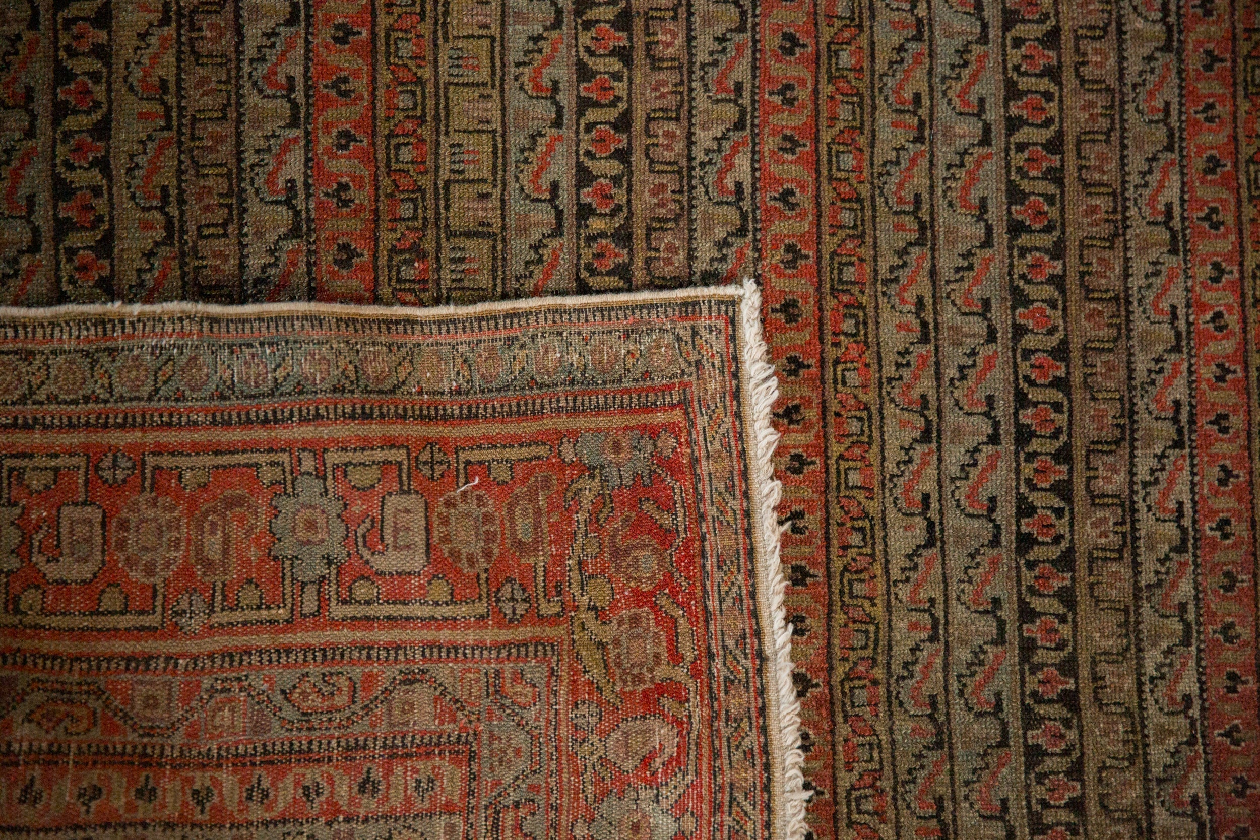 3.5x5 Antique Senneh Rug - Image 11