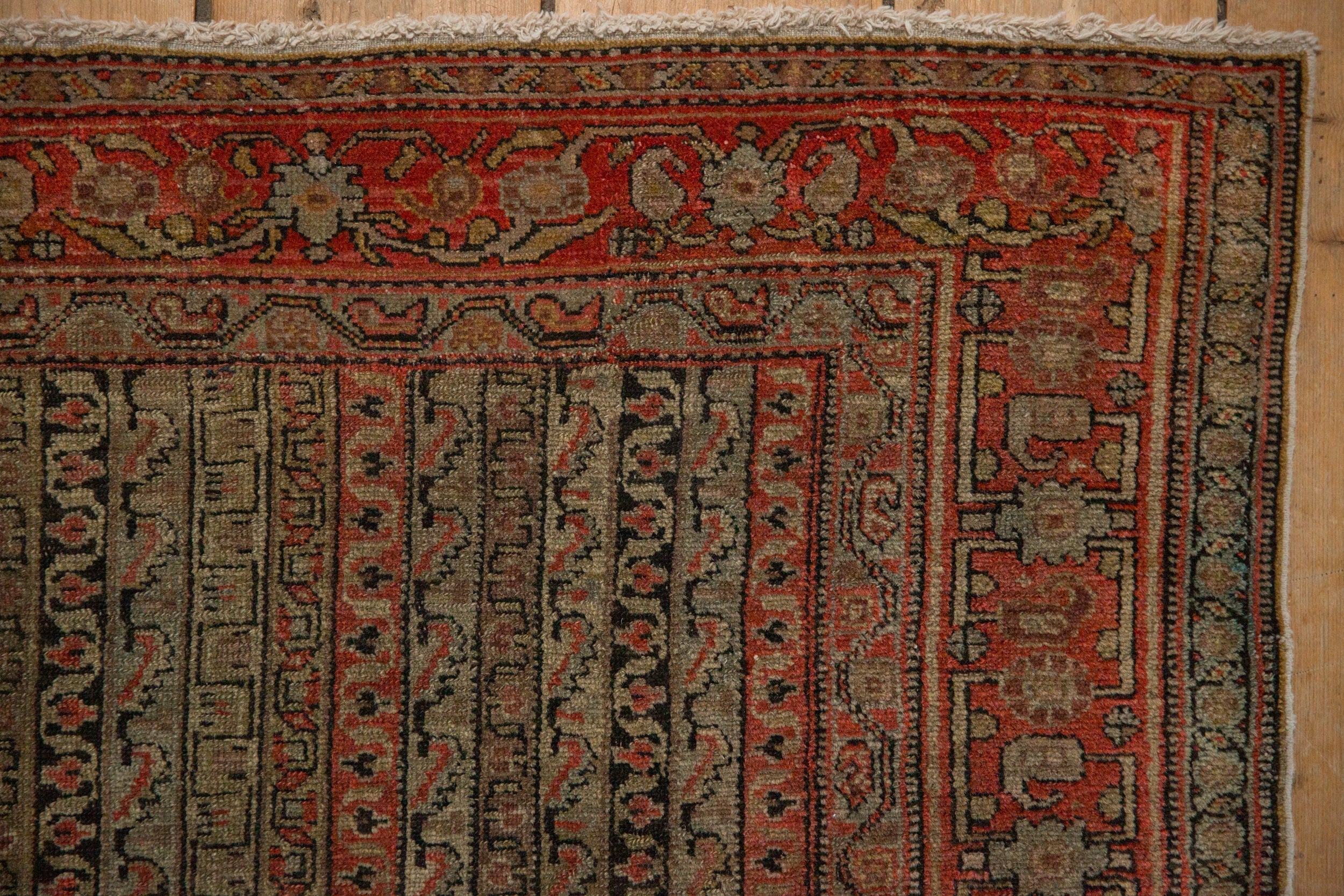 3.5x5 Antique Senneh Rug - Image 3