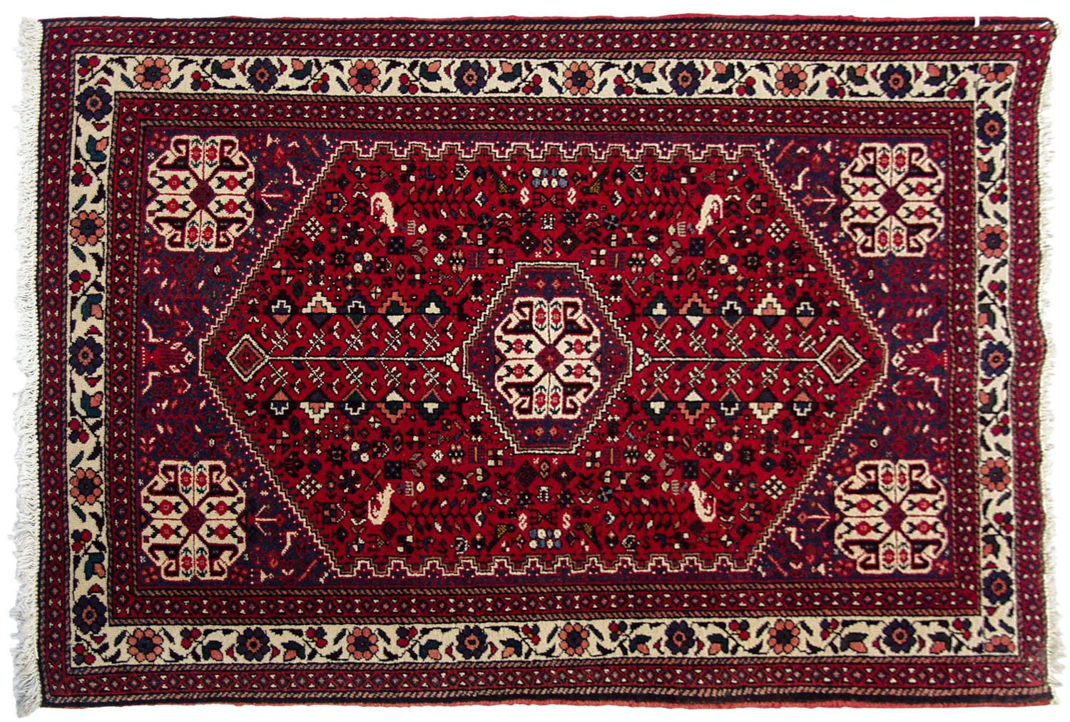 3.5x5 Vintage Abadeh Rug - Image 5