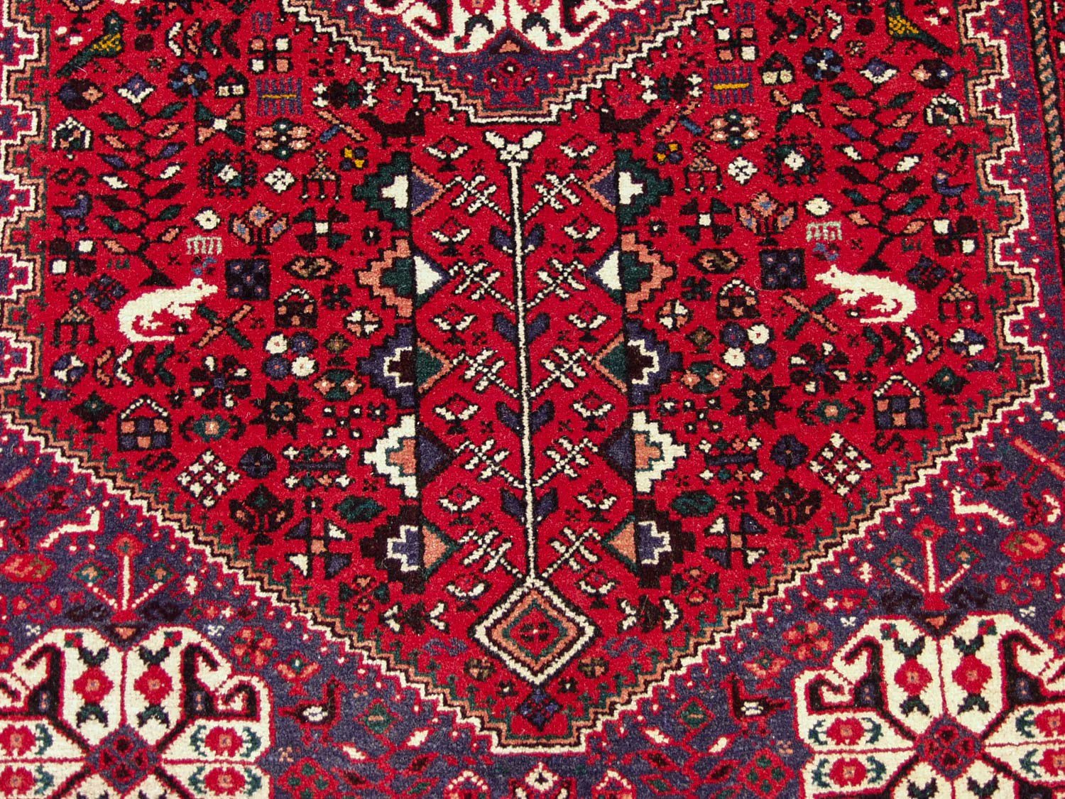 3.5x5 Vintage Abadeh Rug - Image 6