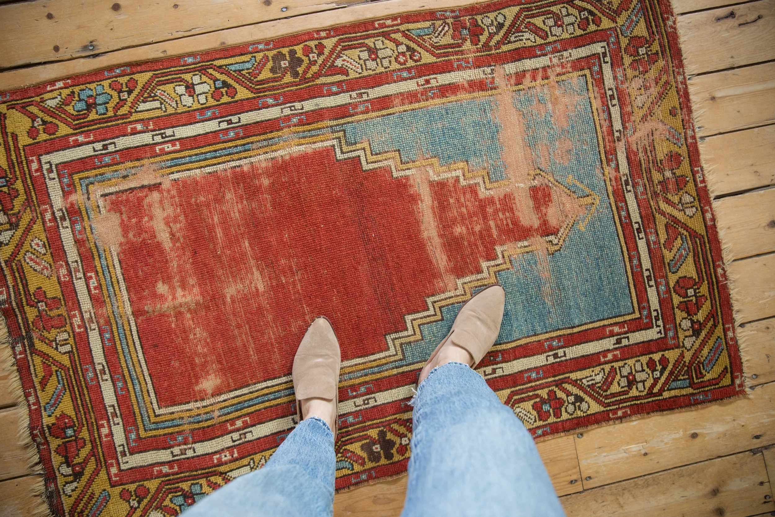 3.5x5 Vintage Anatolian Rug - Image 2