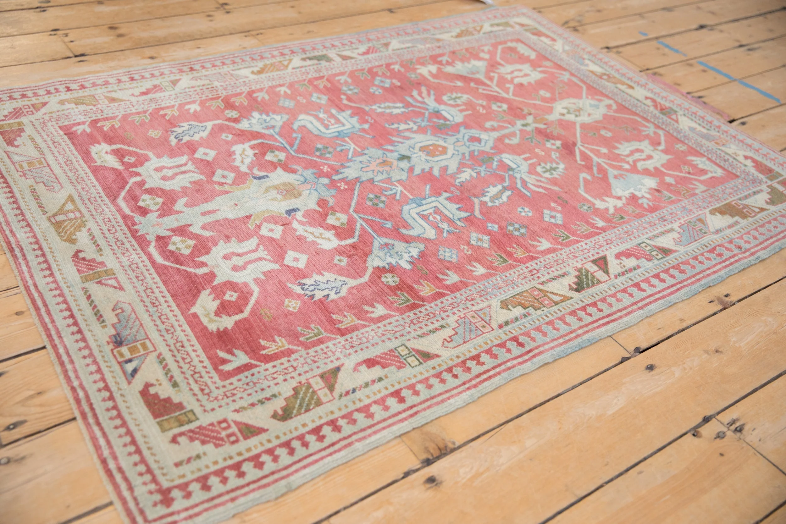 3.5x5 Vintage Distressed Anatolian Rug - Image 6