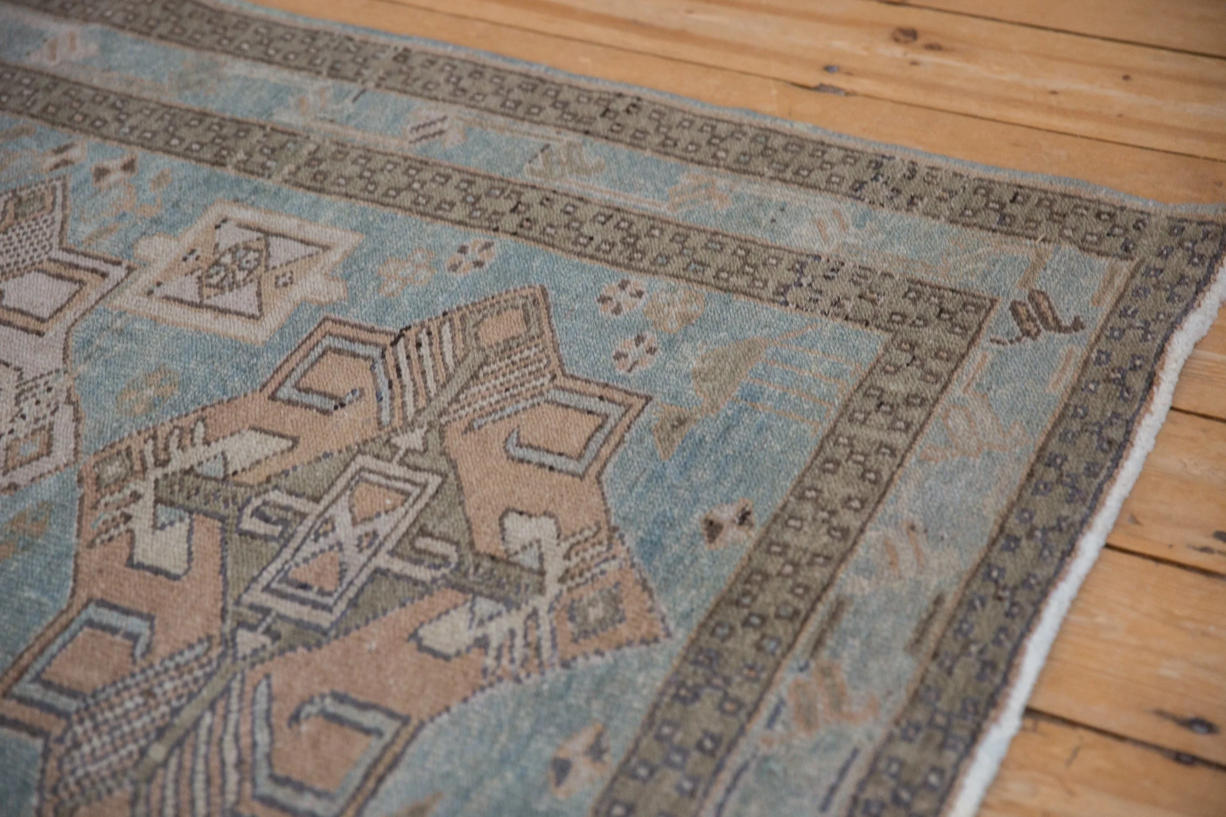 3.5x5 Vintage Distressed Hamadan Rug - Image 5