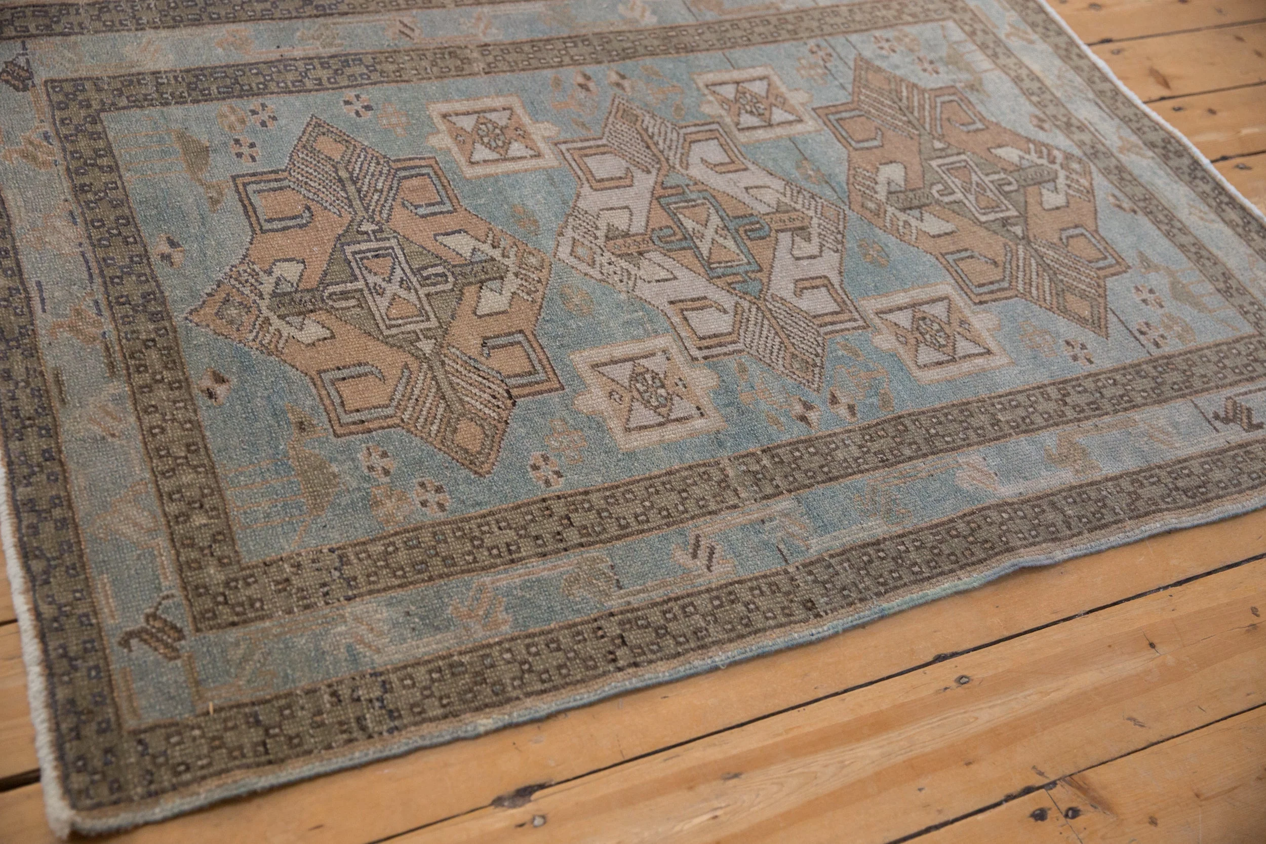 3.5x5 Vintage Distressed Hamadan Rug - Image 6