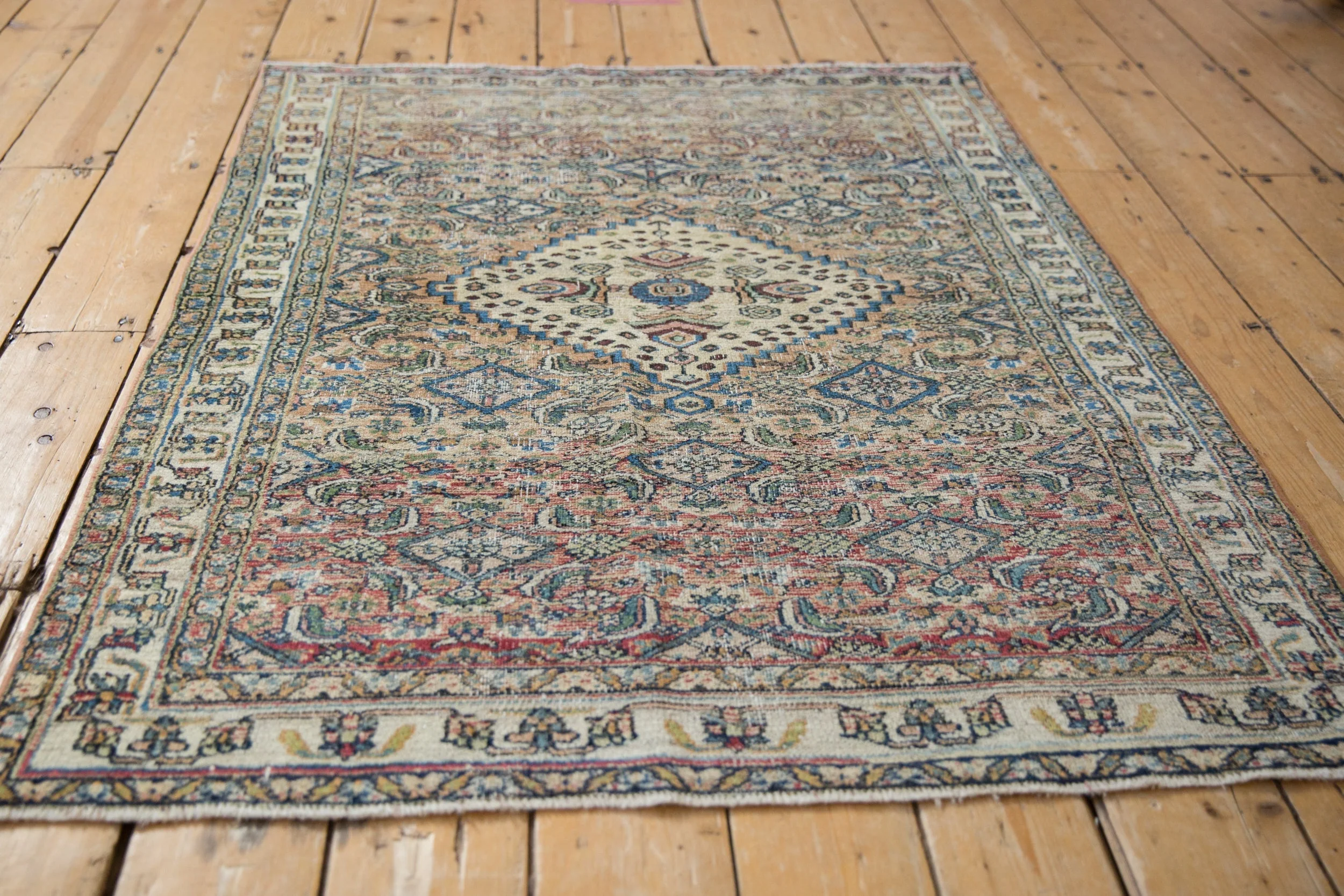 3.5x5 Vintage Distressed Khorassan Rug - Image 5