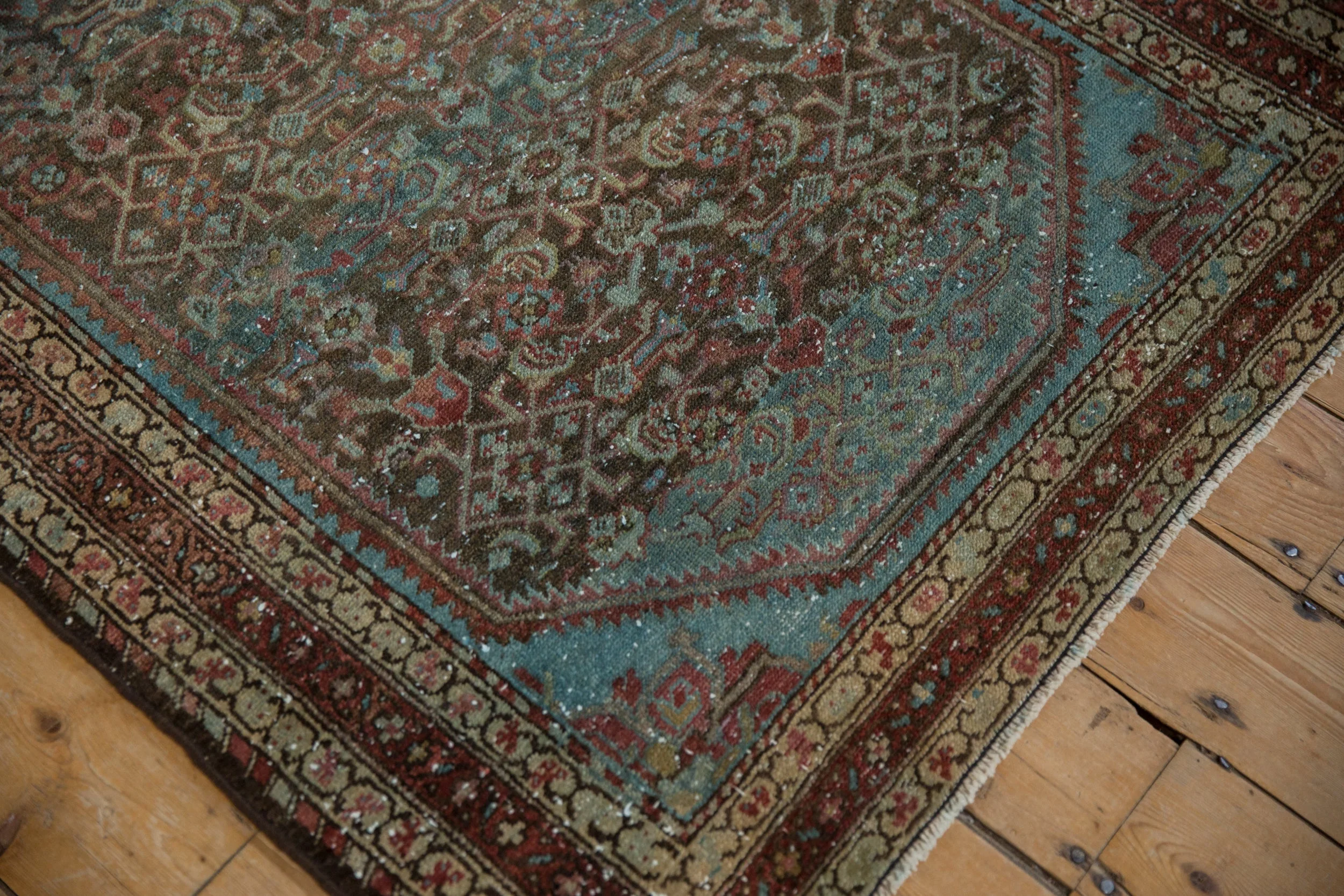 3.5x5 Vintage Distressed Malayer Rug - Image 12