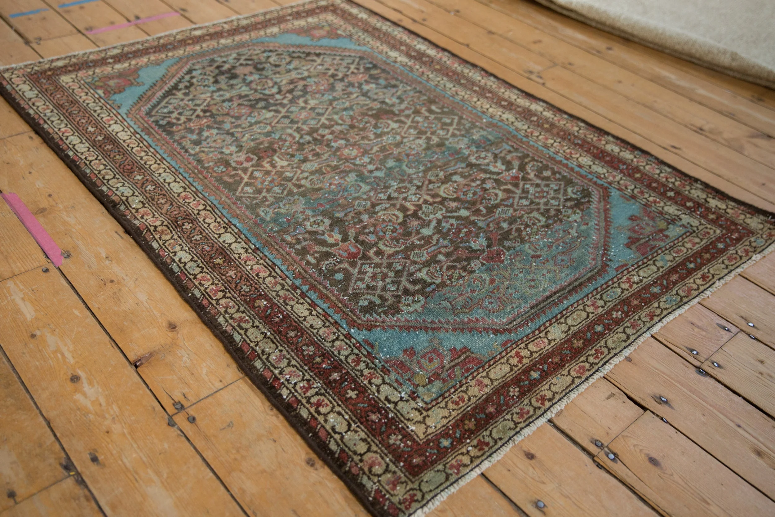 3.5x5 Vintage Distressed Malayer Rug - Image 8