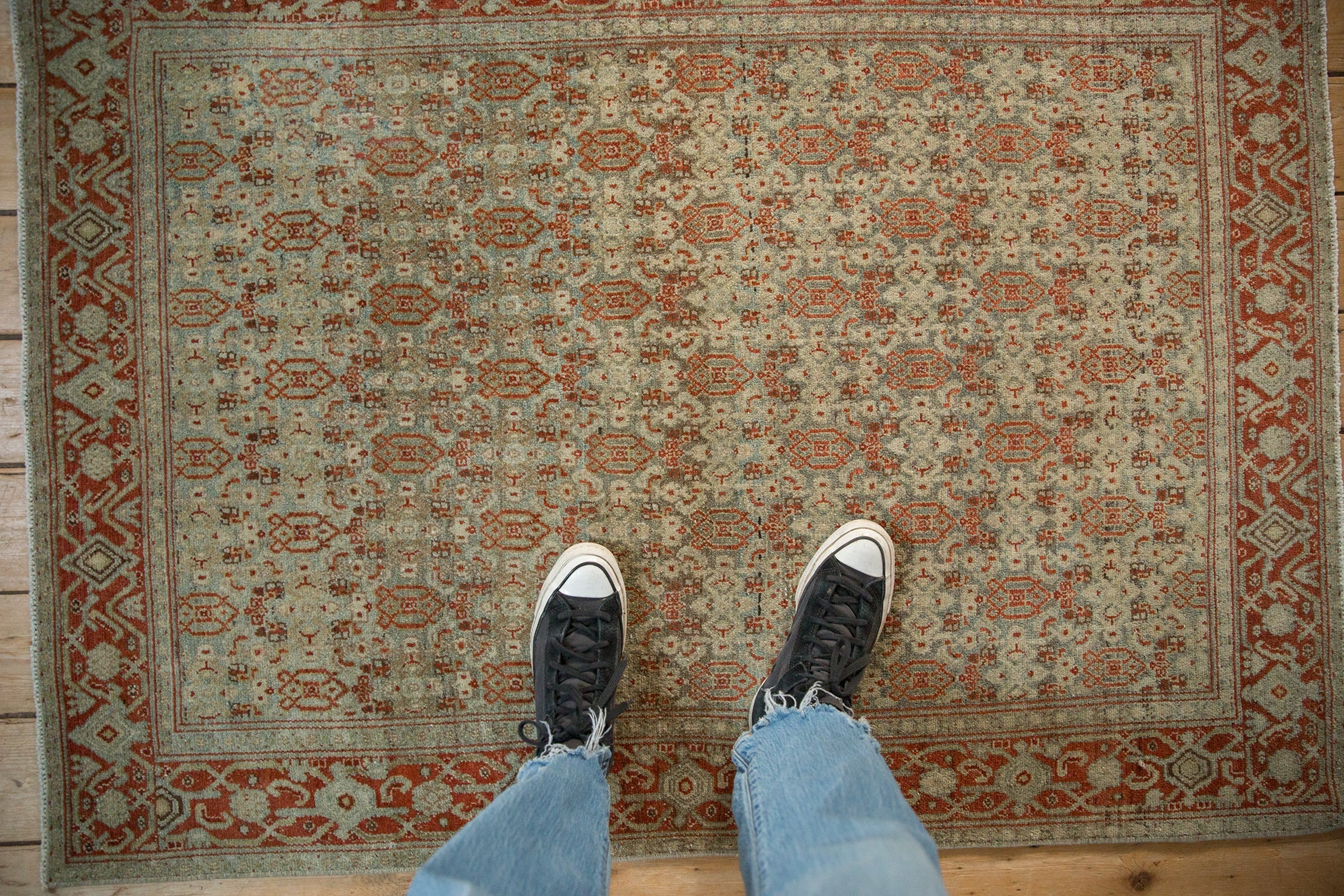 3.5x5 Vintage Distressed Senneh Rug - Image 2