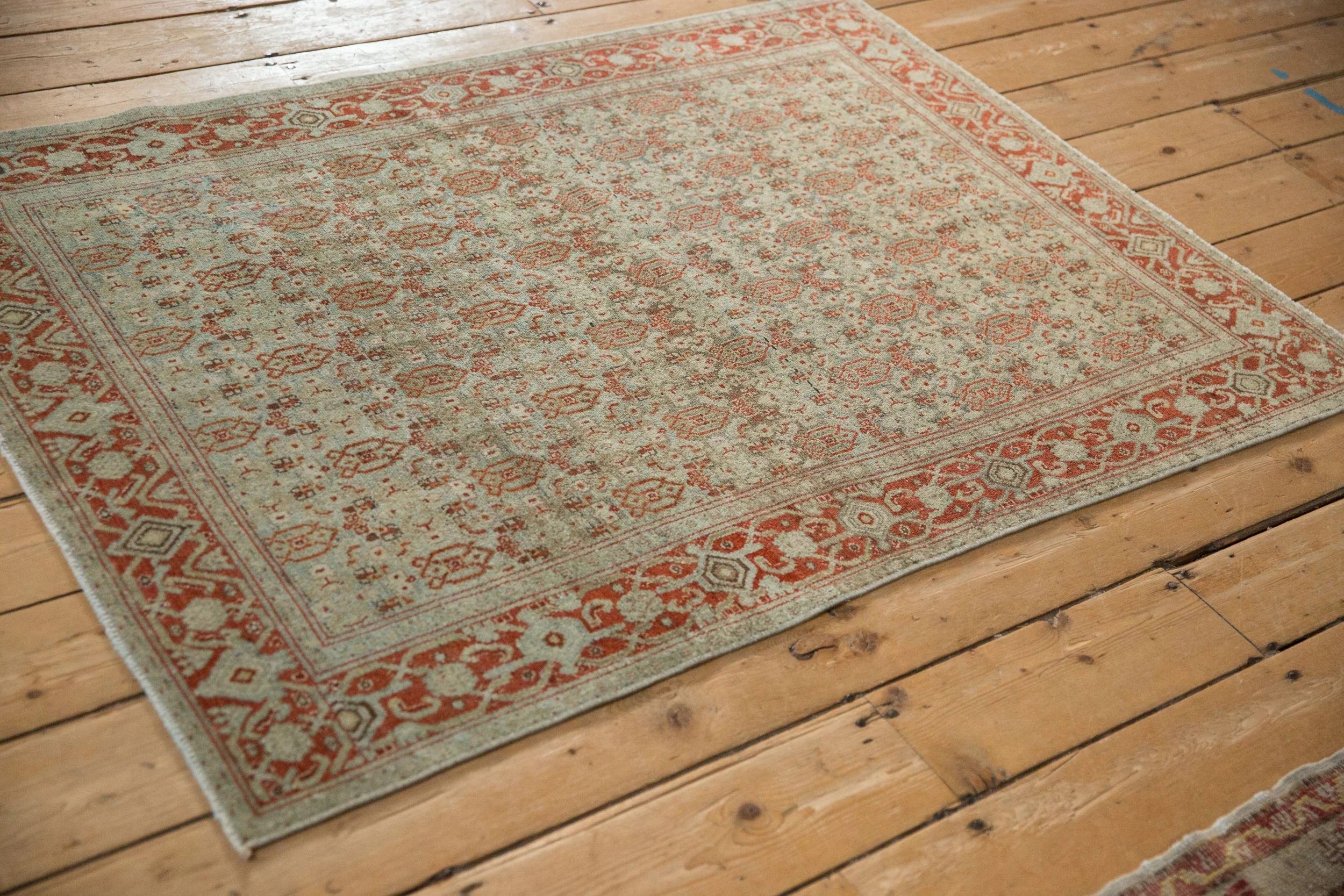 3.5x5 Vintage Distressed Senneh Rug - Image 4