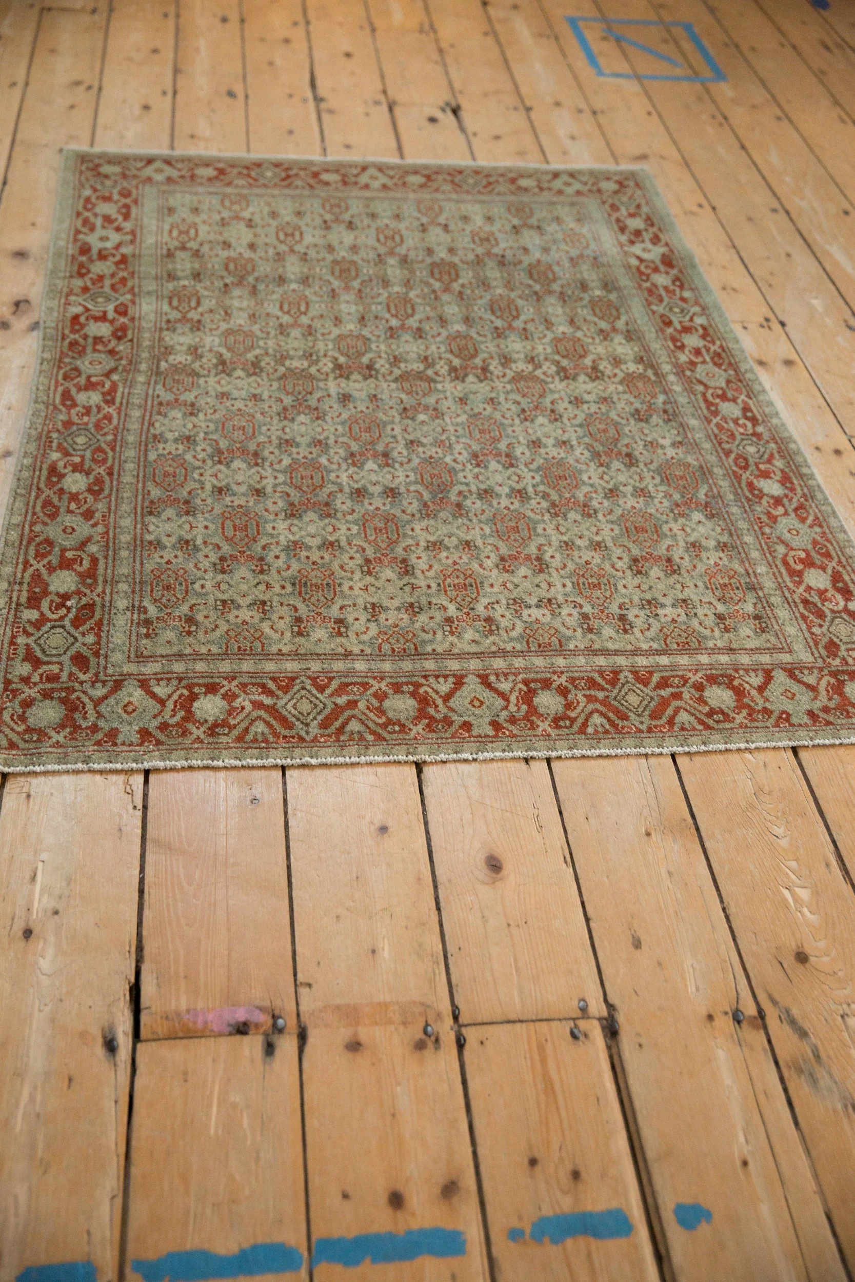3.5x5 Vintage Distressed Senneh Rug - Image 6