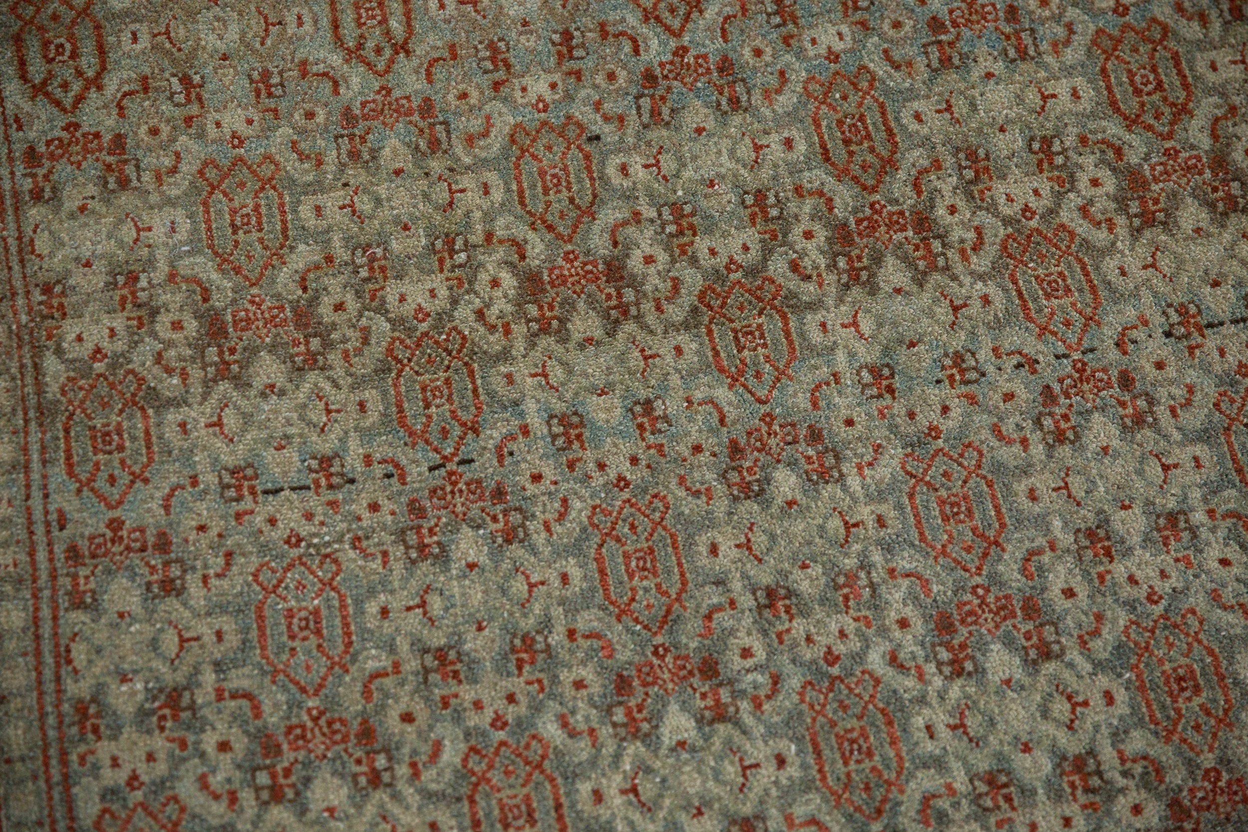 3.5x5 Vintage Distressed Senneh Rug - Image 8