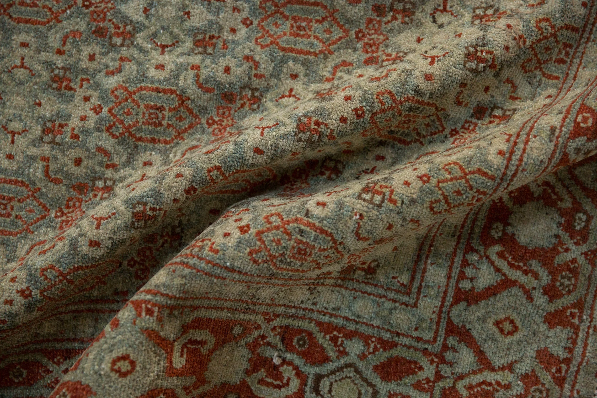 3.5x5 Vintage Distressed Senneh Rug - Image 9